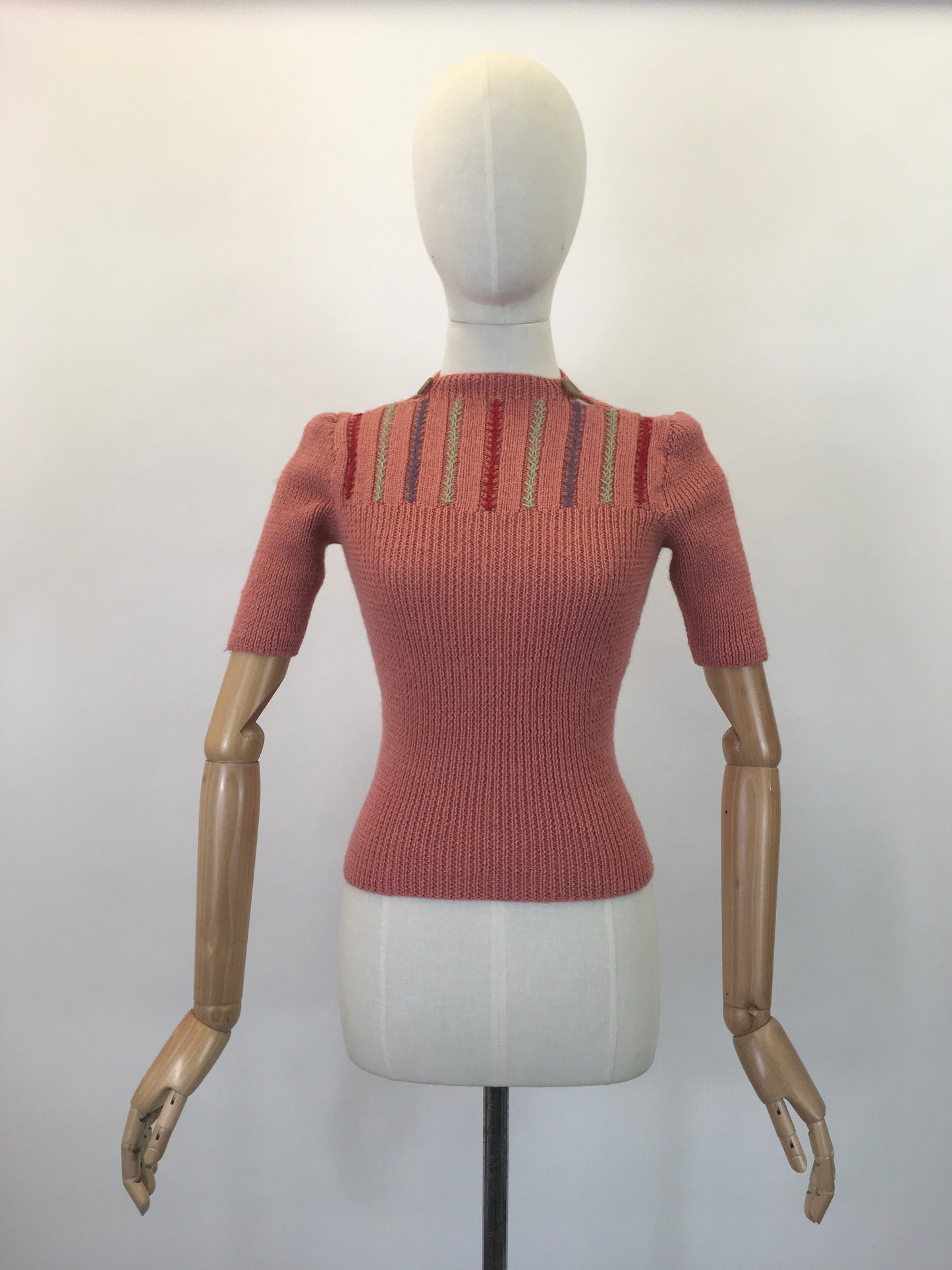 Recently Handknitted By ' Linda Boddison' - Original 1940's Reproduction Knitwear