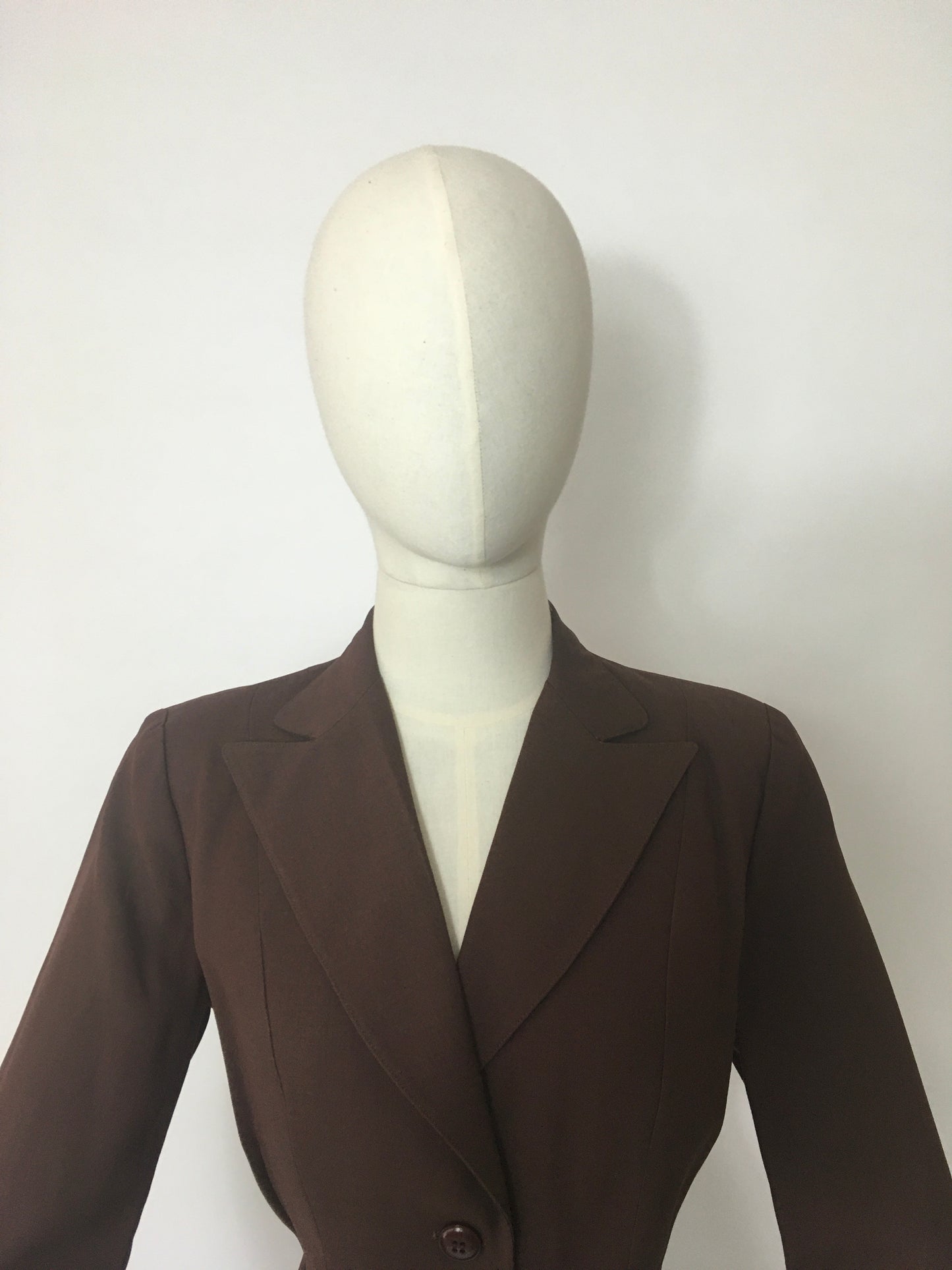 Original 1940’s Summer Jacket in Brown - ‘ Sacony Palm Beach ‘ Label