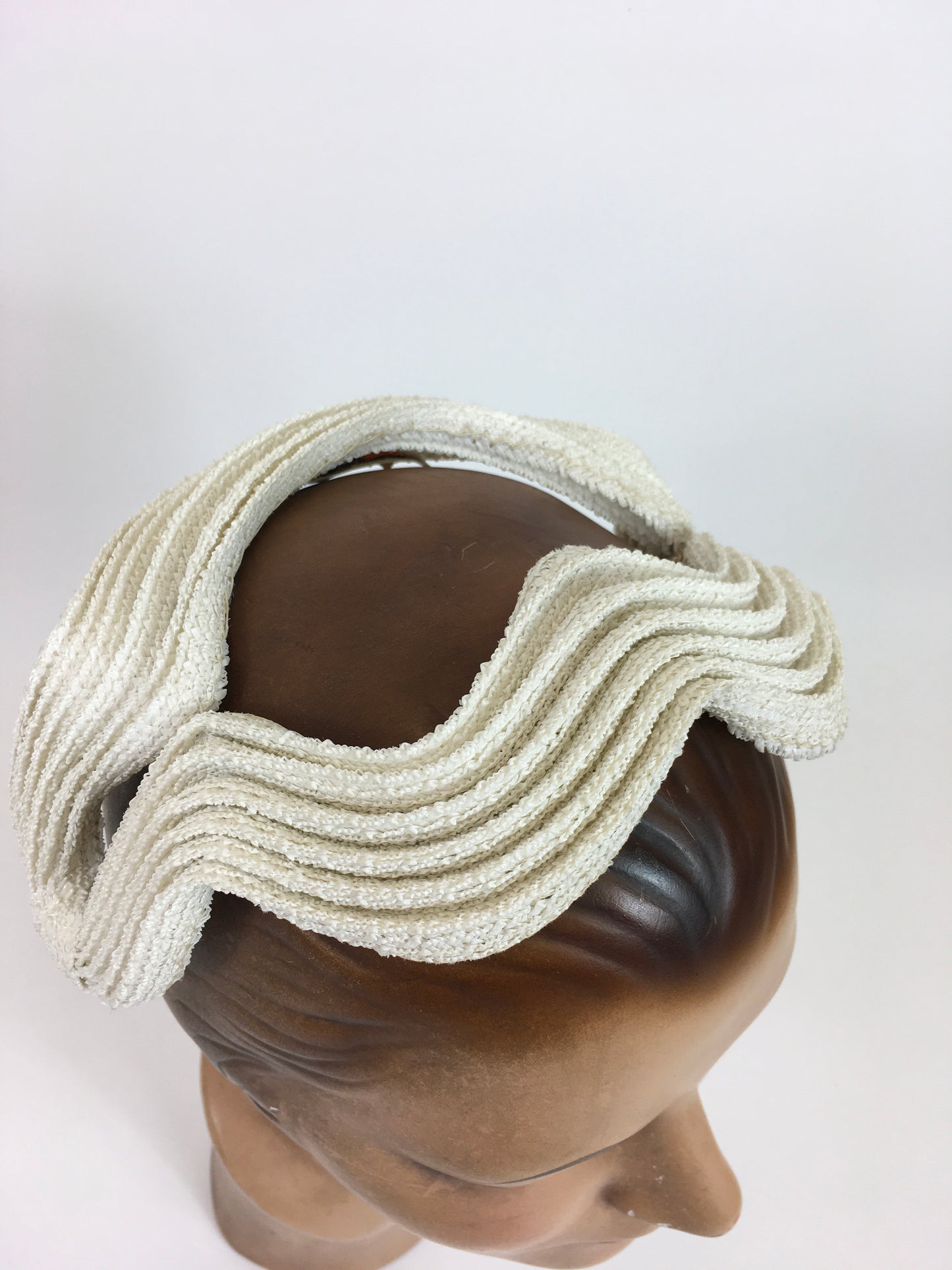 Original 1950’s Darling Ivory Headpiece - ‘ New Look’ Inspired with an Iconic Structure