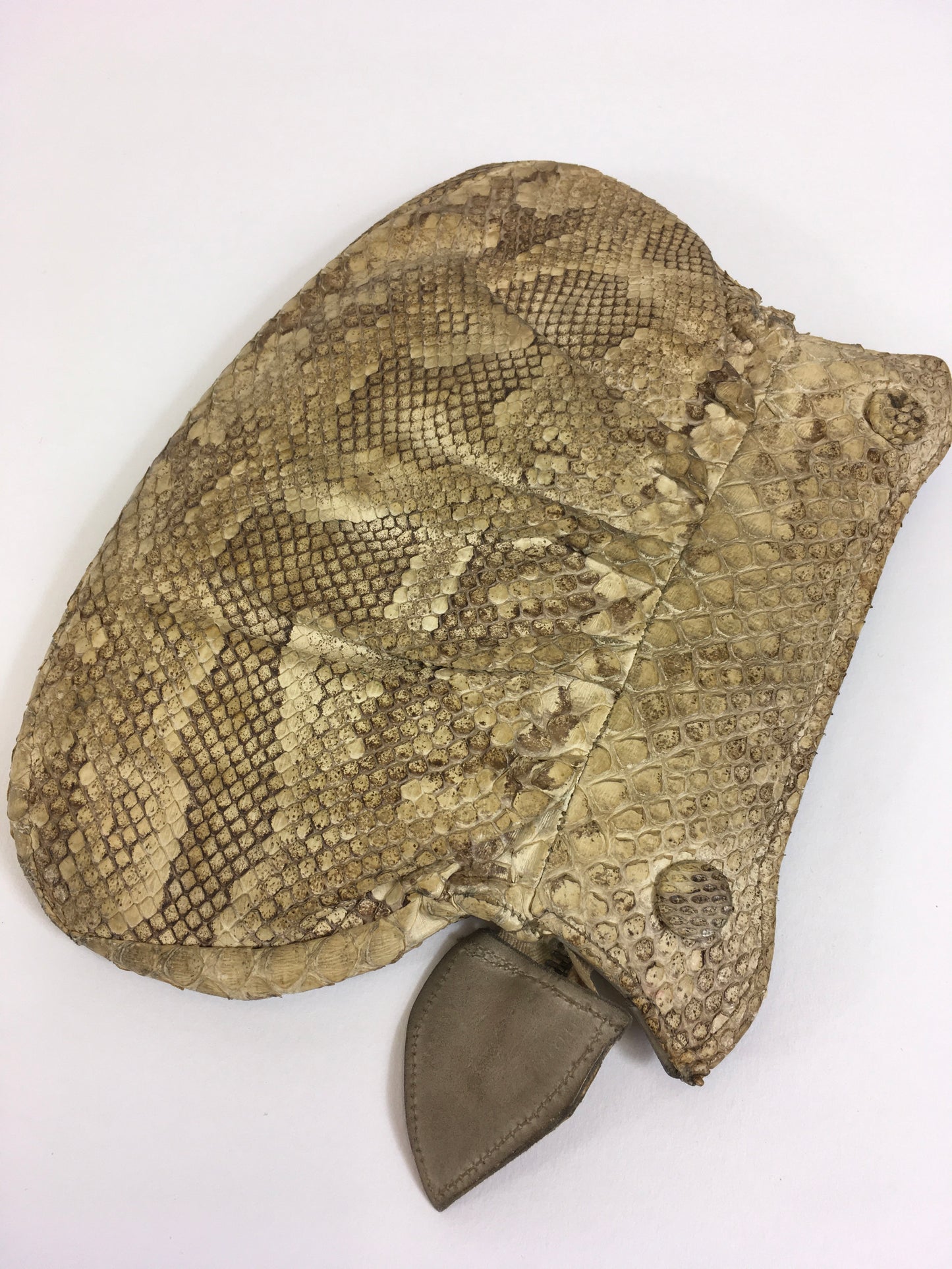 Original 1930’s Beautiful Skin Clutch Handbag - In A Fabulous Deco Shape