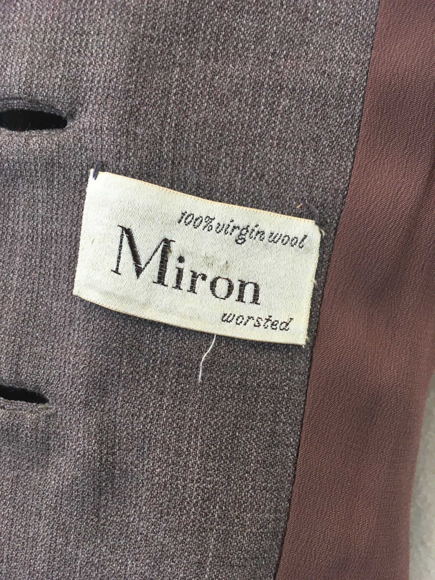 Original 1940's Gorgeous Plaid Jacket - In Brown, Zesty Orange and Cream