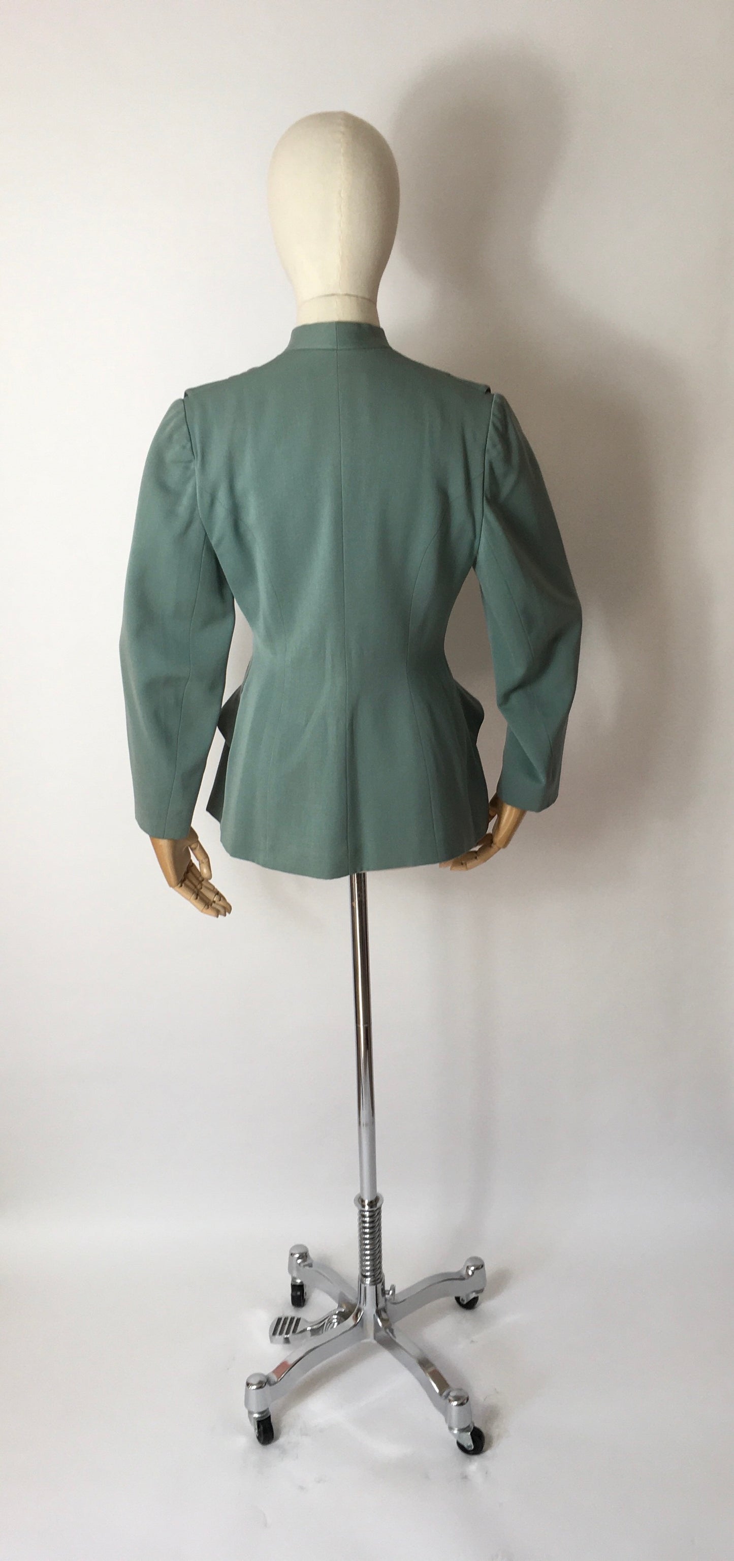 Original 1940’s Black Label ‘ Lilli Ann ‘ - In the Most Beautiful Soft Duck Egg Colour Pallet