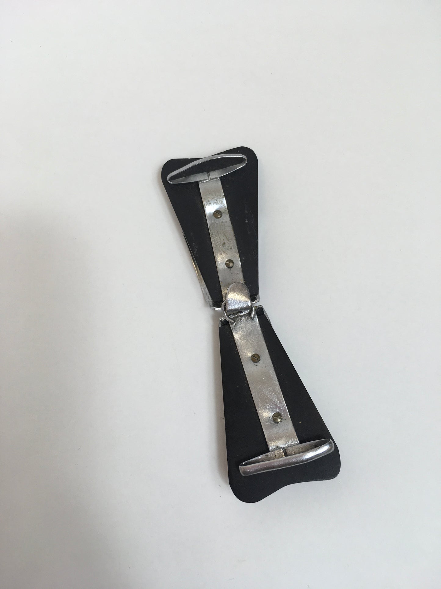 Original 1920's / 1930's Art Deco Buckle - A Darling Bow Shape in Black & Silver