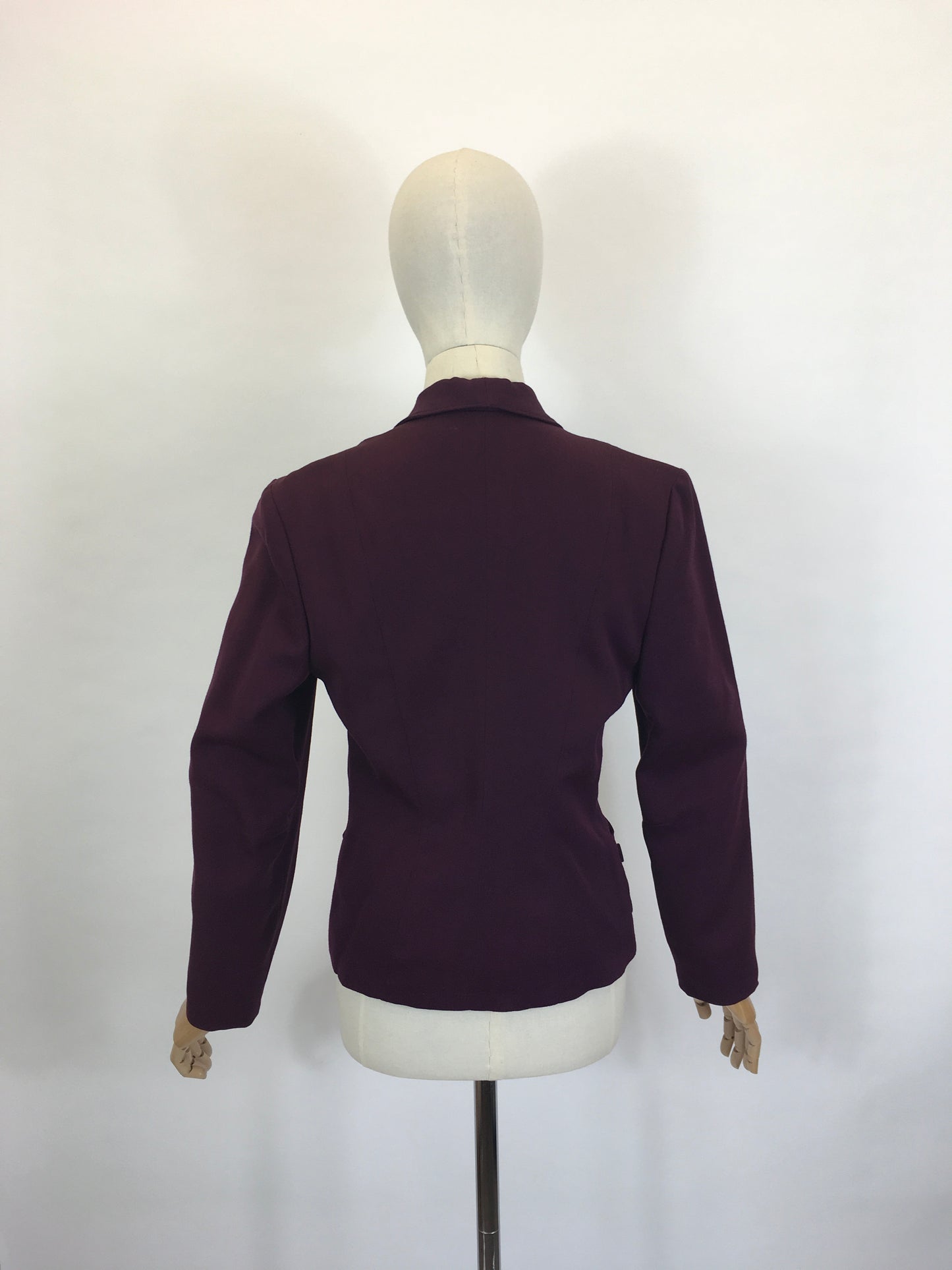 Original 1940’s Stunning Fitted Jacket - In A Divine Deep Plum Colour way