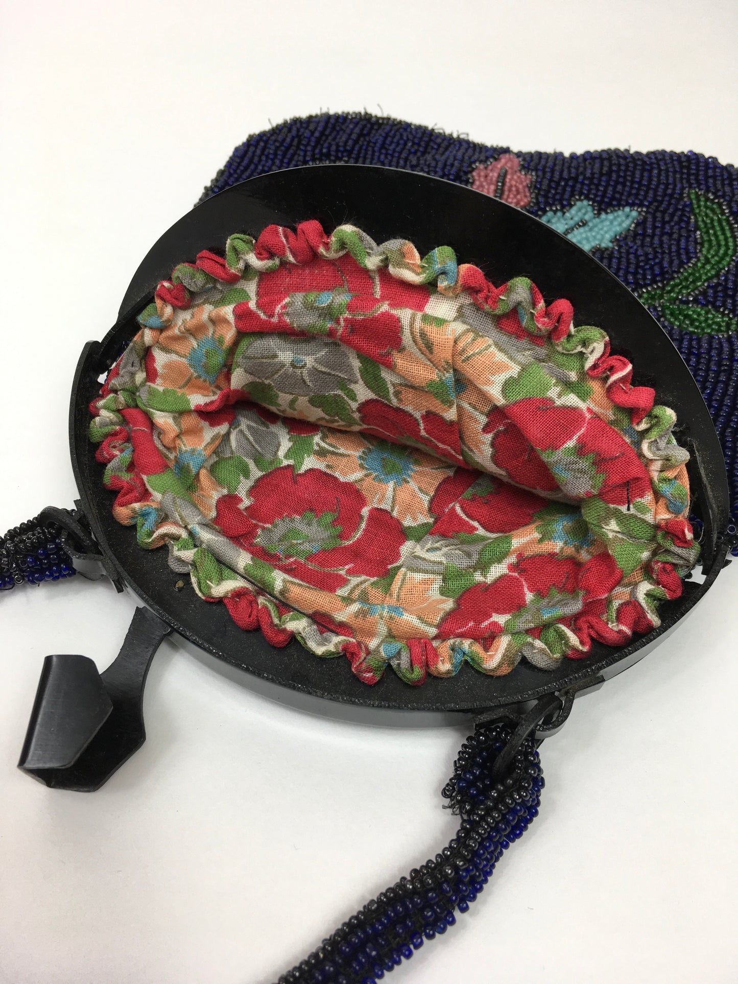 Original Early 1920’s Beaded Handbag - In an Exquisite Colour Palette of Rich Blues, Greens, Turquoise, Powdered Blush and Yellow
