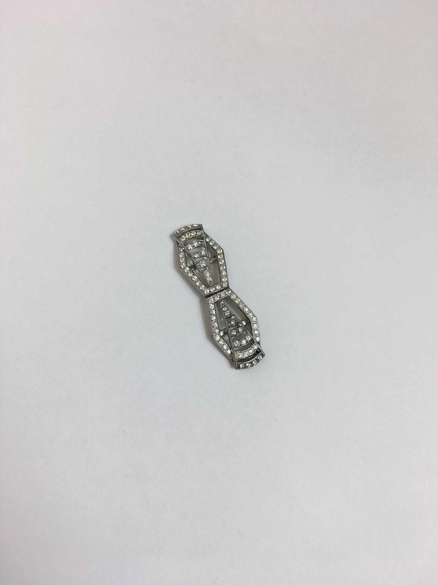 Original 1920's / 1930's Art Deco Evening Buckle - In Sparkling Paste Stones