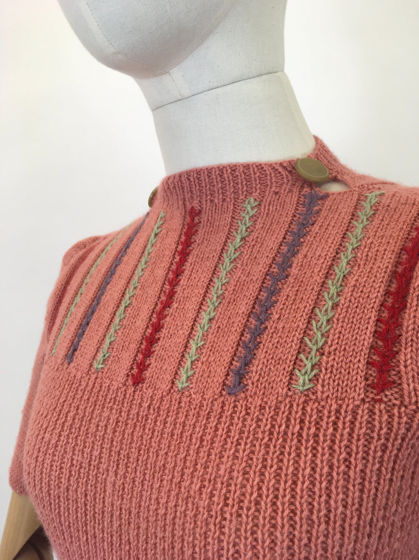 Recently Handknitted By ' Linda Boddison' - Original 1940's Reproduction Knitwear