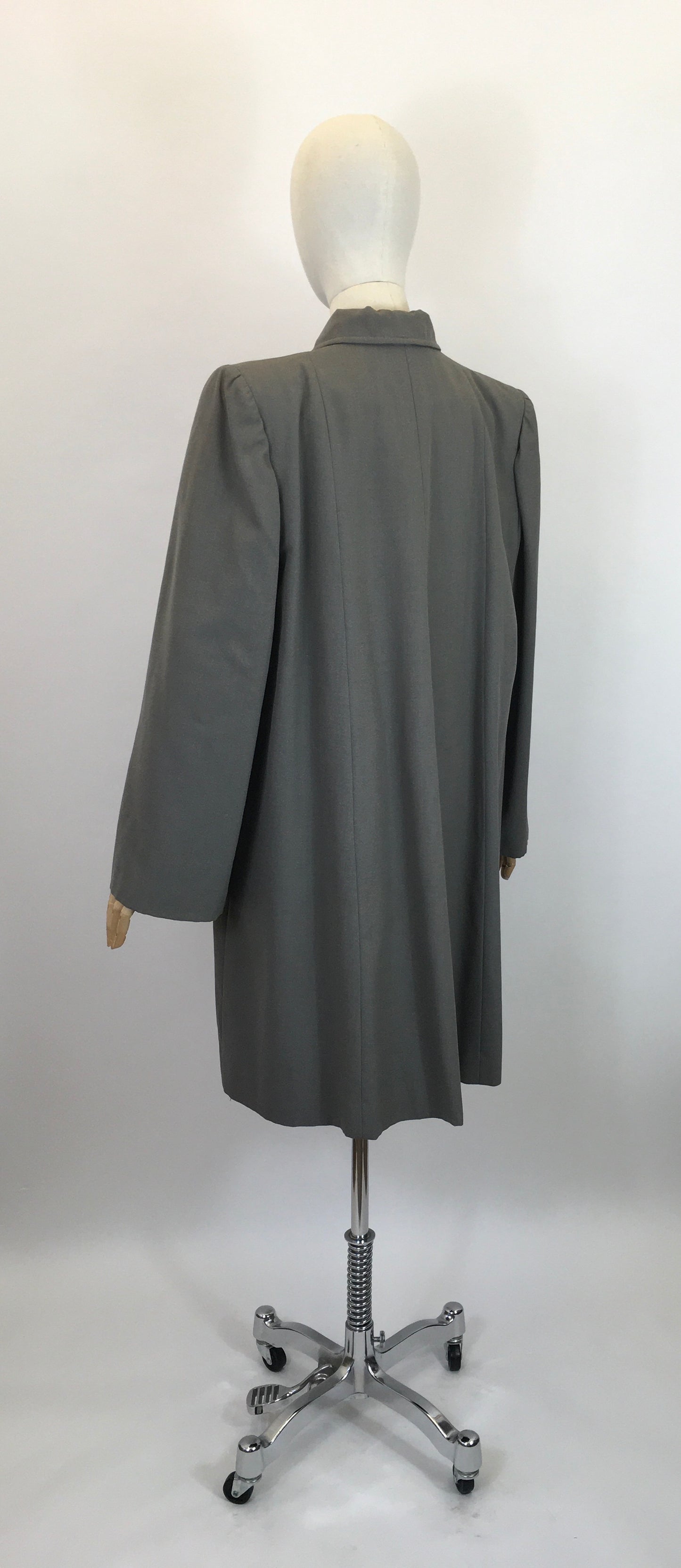 Original Late 40's Early 50's Coat in Powdered Grey - By ' Betsy Rose'