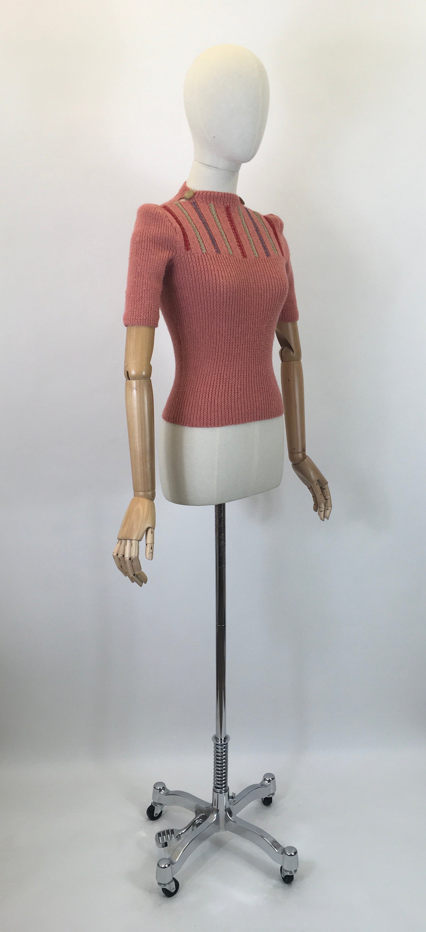 Recently Handknitted By ' Linda Boddison' - Original 1940's Reproduction Knitwear