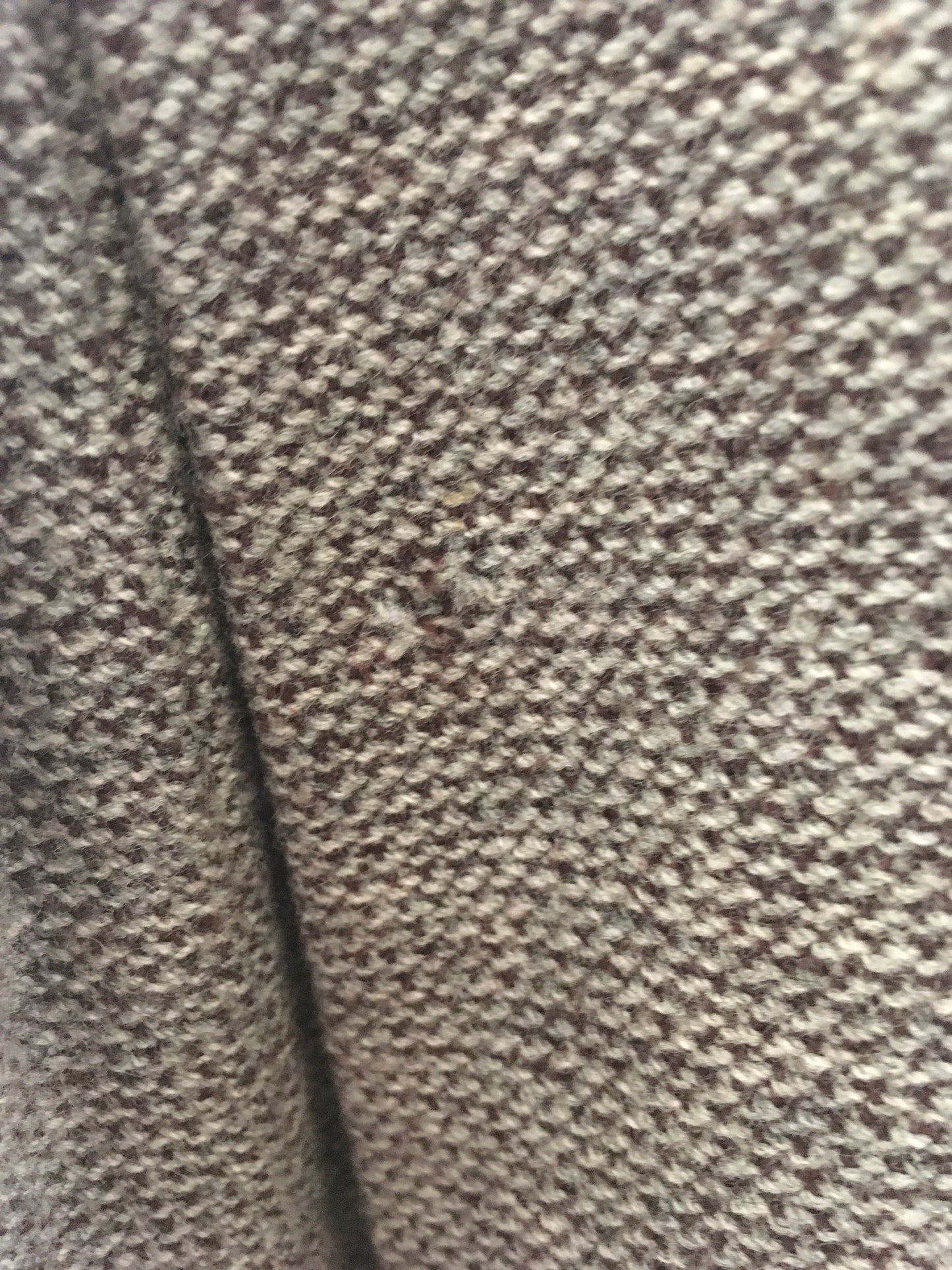 Original 1940’s Beautiful ‘ Hebe Sports ‘ Suit - In A Brown & Cream Woollen Tweed With Brown Velvet Trim