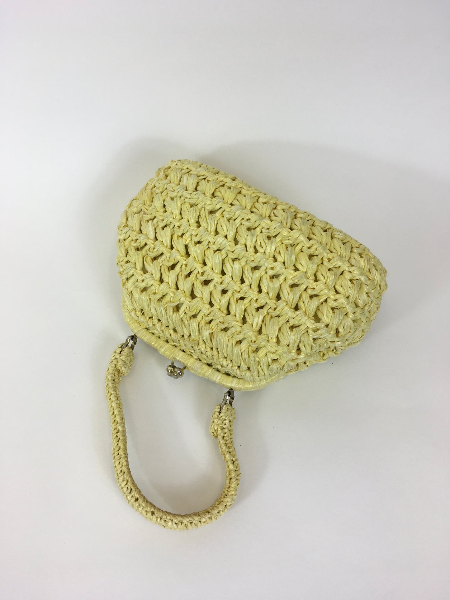 Original 1950’s Darling Raffia Handbag - In Sunshine Yellow