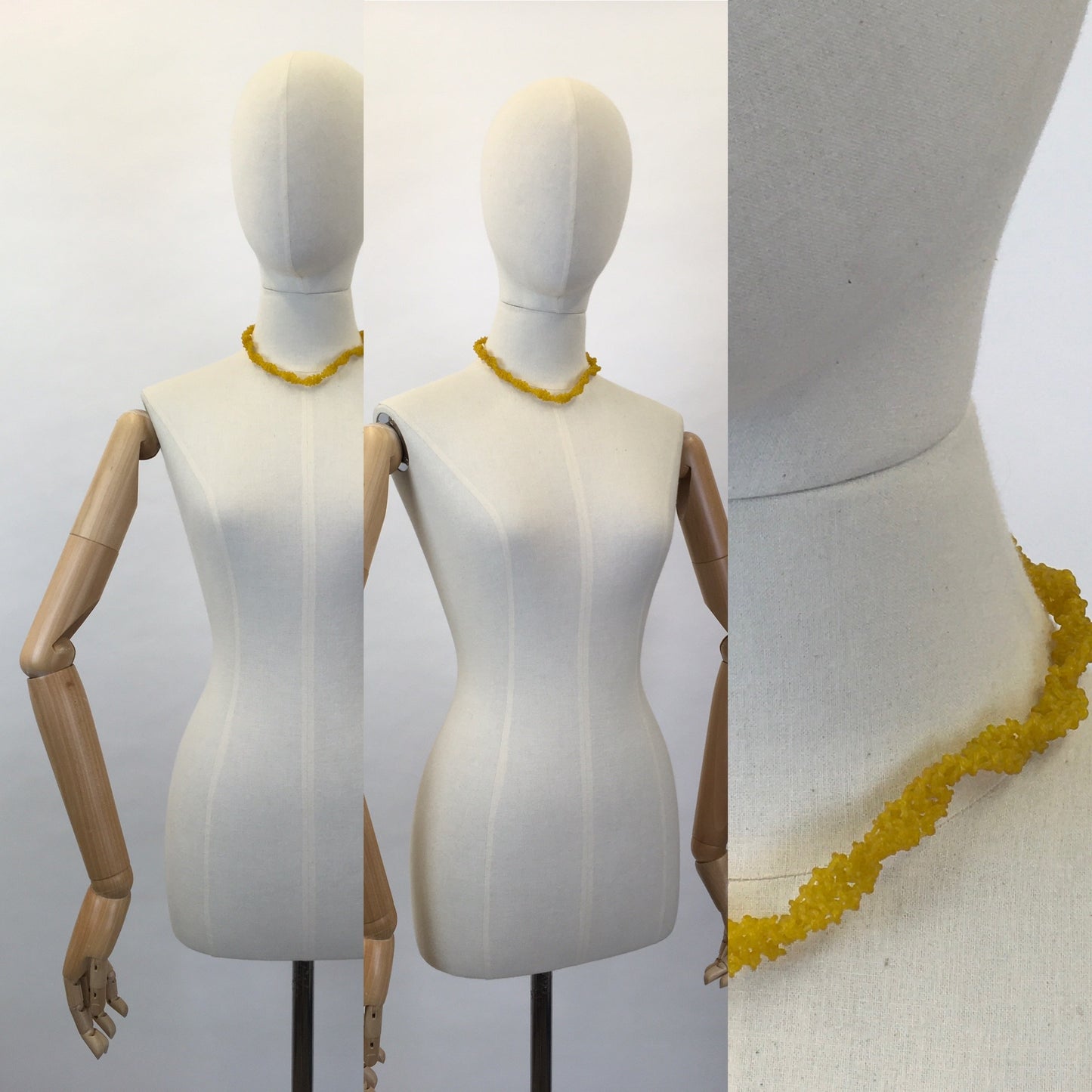 Original Early 1950’s ‘ Scoobie ‘ Necklace - In a Gorgeous Sunshine Yellow