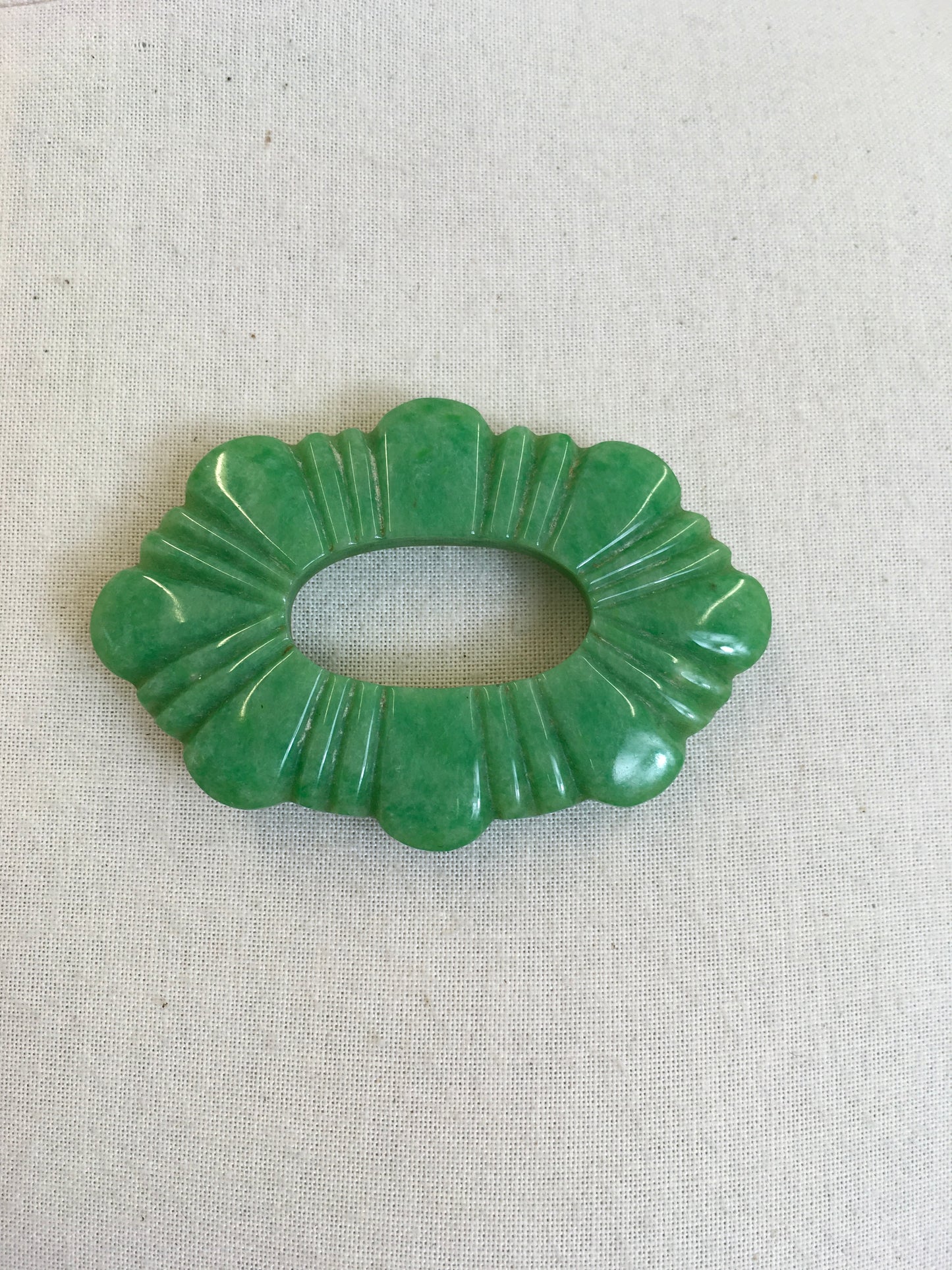 Original 1930’s Bakelite Brooch - In Classic 30’s Mint Green