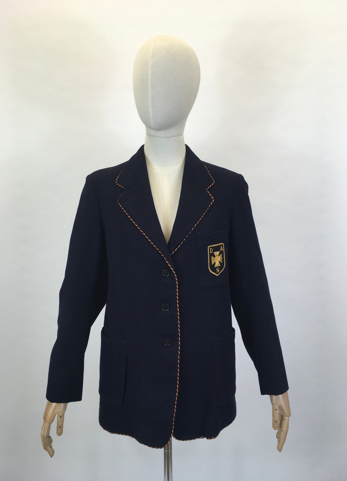 Original School Blazer by ‘ Raymond Barnes’ - Finished With A Braided Trim