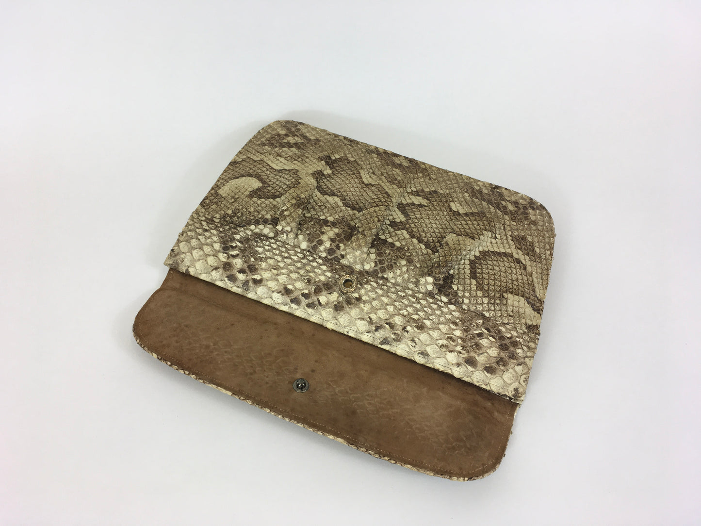 Original 1930’s Fabulous Snakeskin Clutch Handbag - With Beautiful Detailing