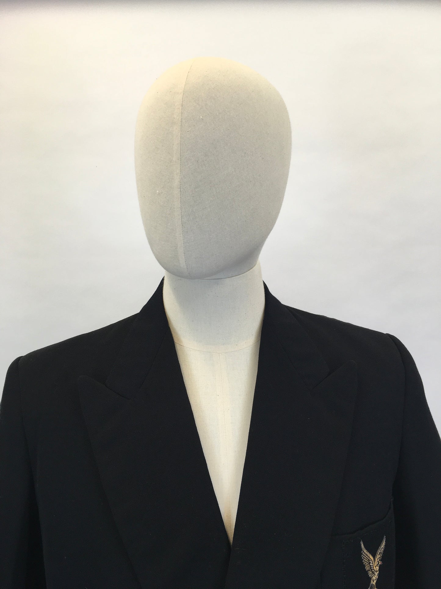 Original Gents Black Jacket by ‘ CWS Society Wear ‘ - Double Breasted with Strong Collar Lapels