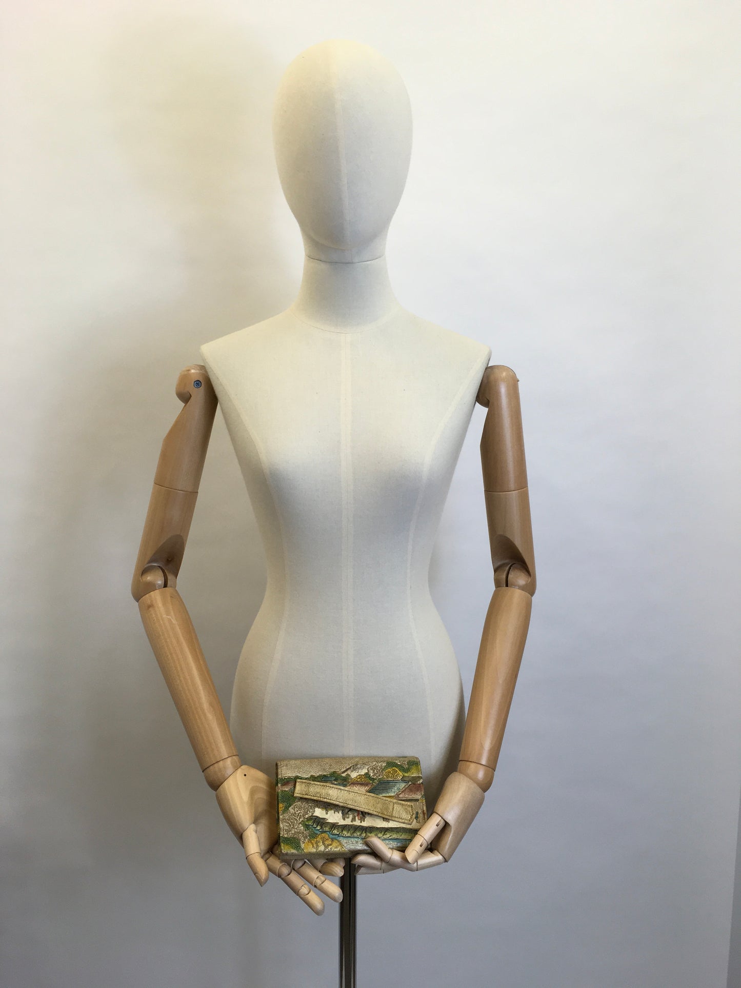 Original late 1930’s early 1940’s Tourist Bag - Beautiful Detail & Colourings