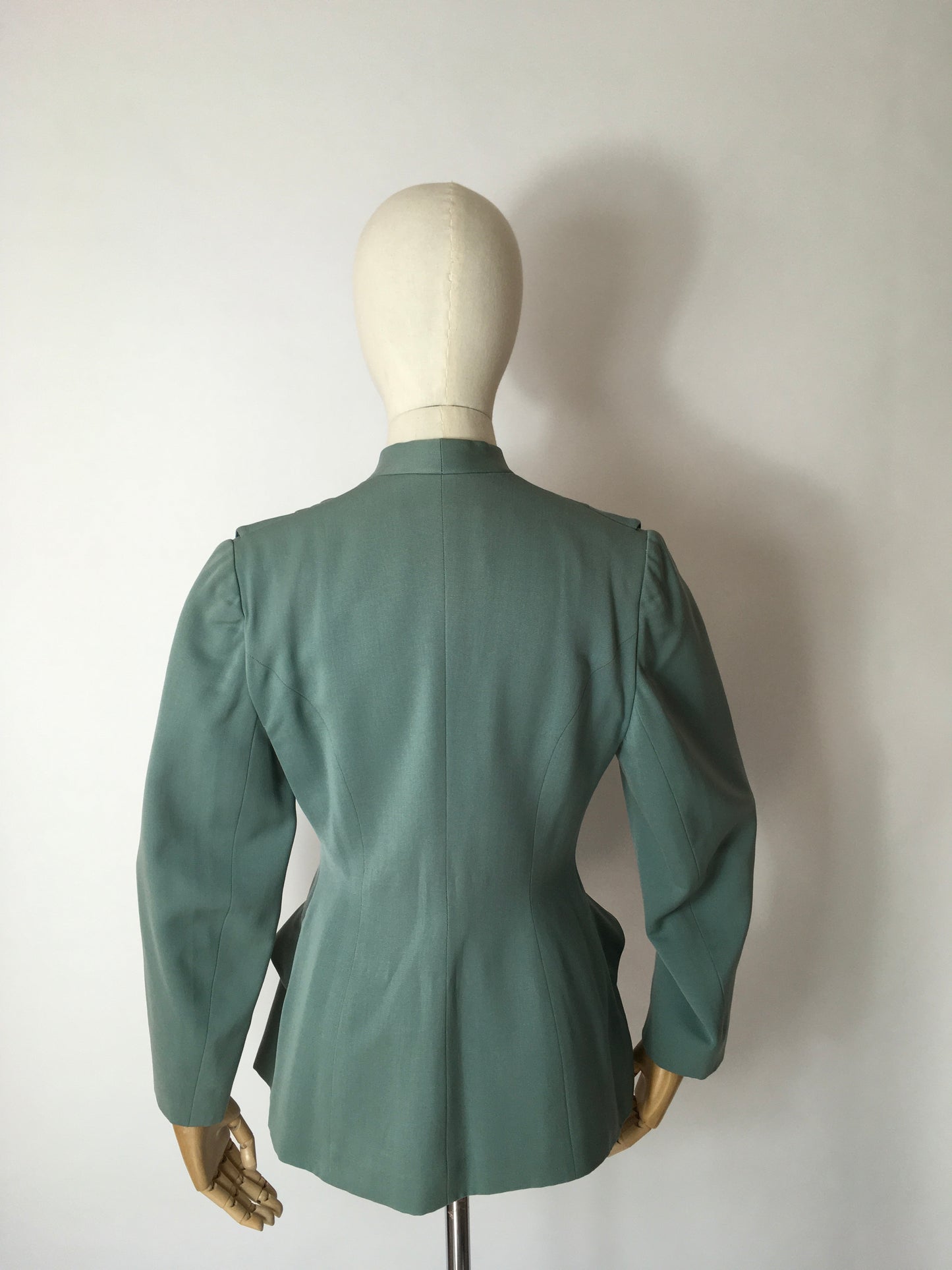 Original 1940’s Black Label ‘ Lilli Ann ‘ - In the Most Beautiful Soft Duck Egg Colour Pallet