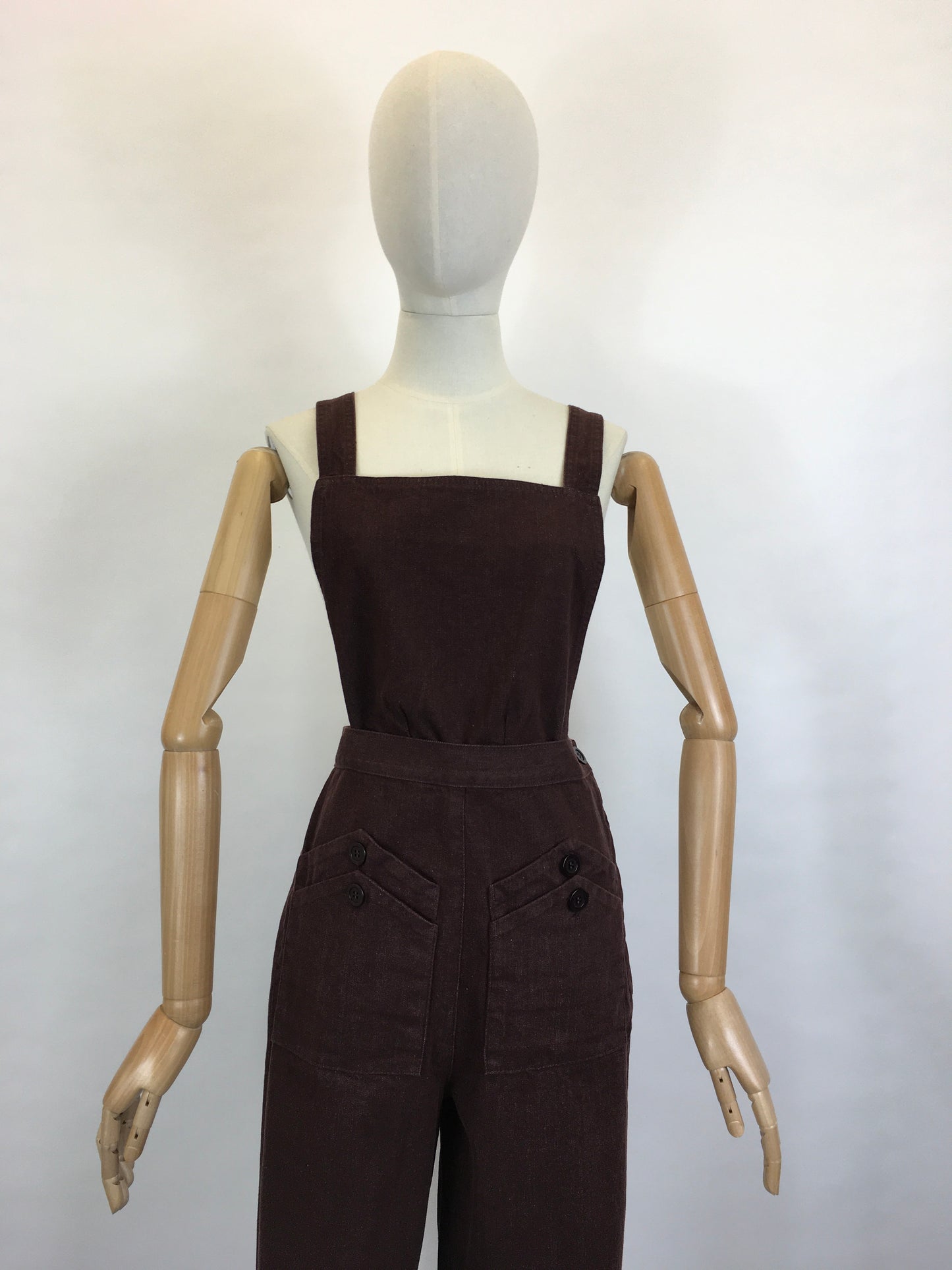 Freddie’s Of Pinewood - Home Companion Dungarees In Brown