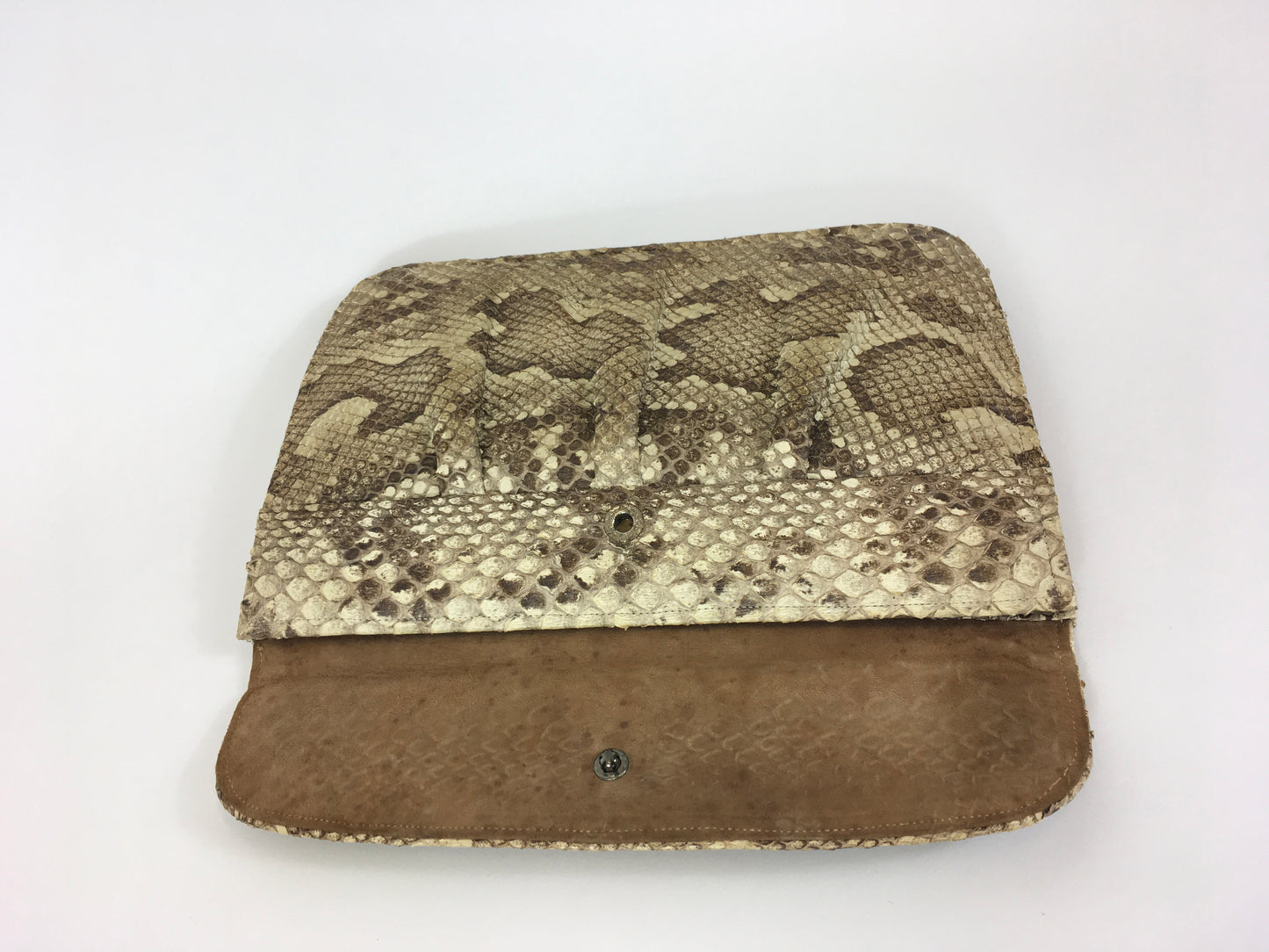 Original 1930’s Fabulous Snakeskin Clutch Handbag - With Beautiful Detailing