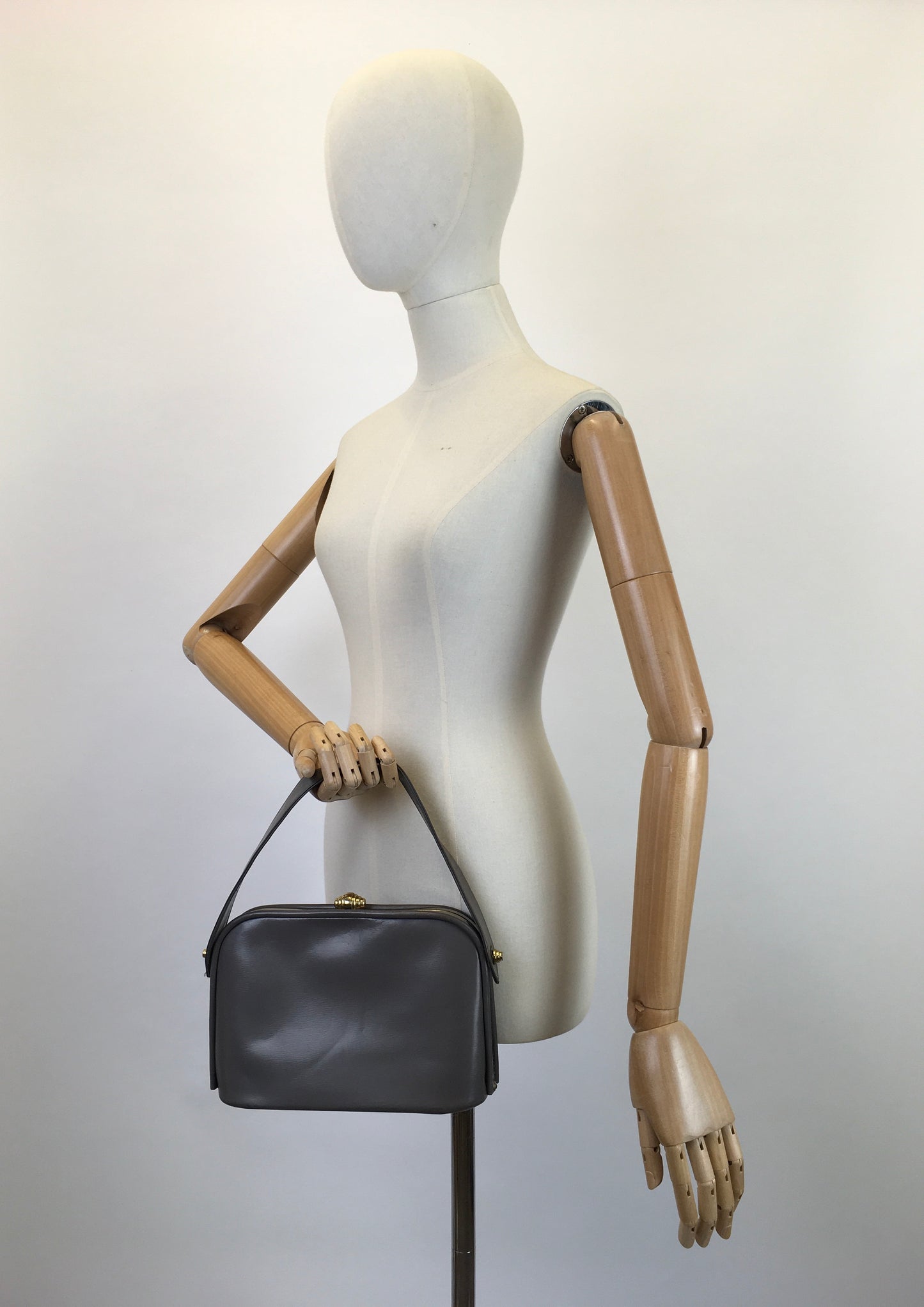 Original Late 1940's / Early 1950's Darling Handbag - In Powdered Grey