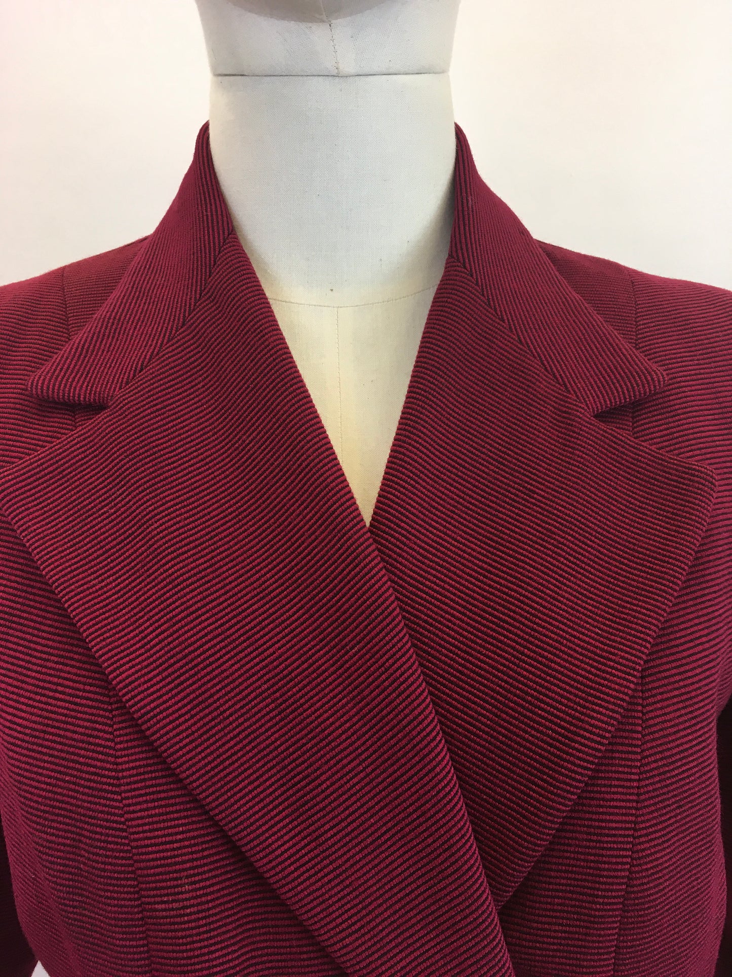 Original 1940's Darling 2pc Suit - In A Deep Berry Wine