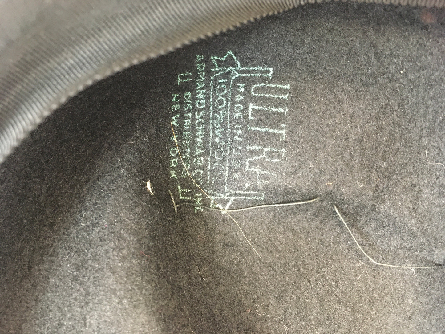 Original 1940's Stunning Tilt Hat - With Rainbow Metal Embellishments and Veiling