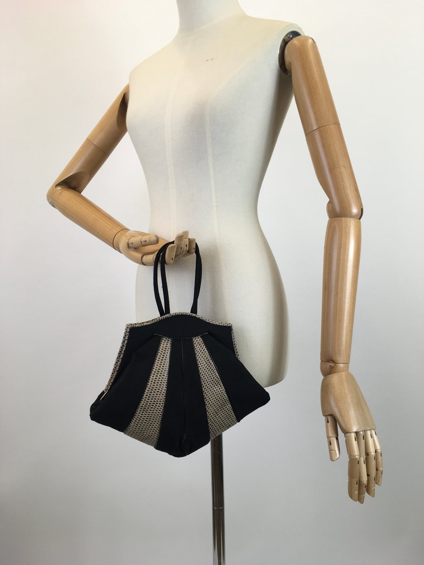 Original Exquisite 1930's Fan Shaped Handbag - ' Tiffanell Bags Of Beauty'