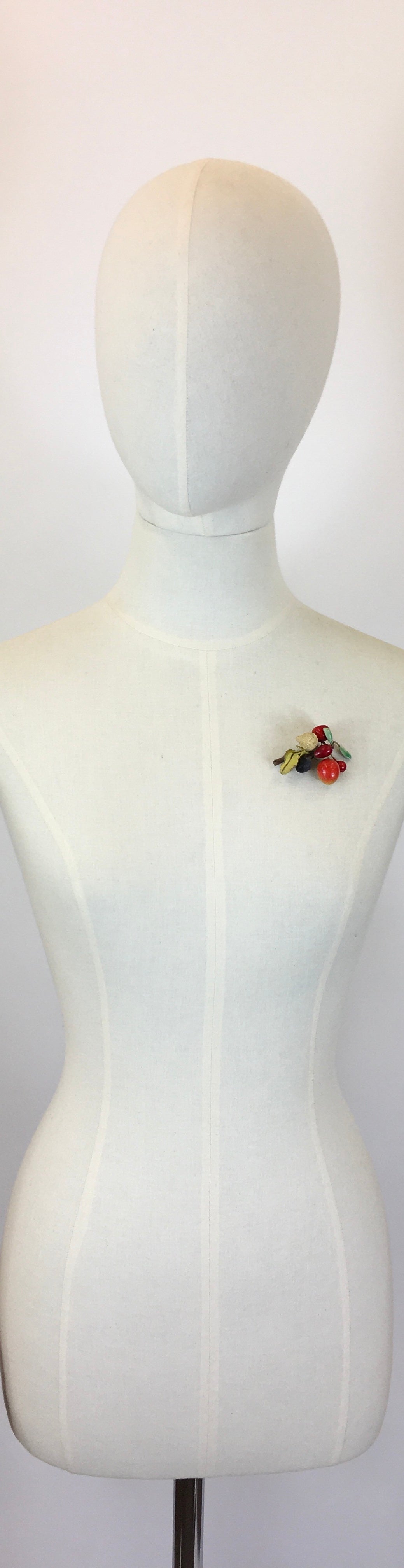 Original 1930's / 1940's Wire & Fruit Brooch - Make do and Mend Wartime Fashions