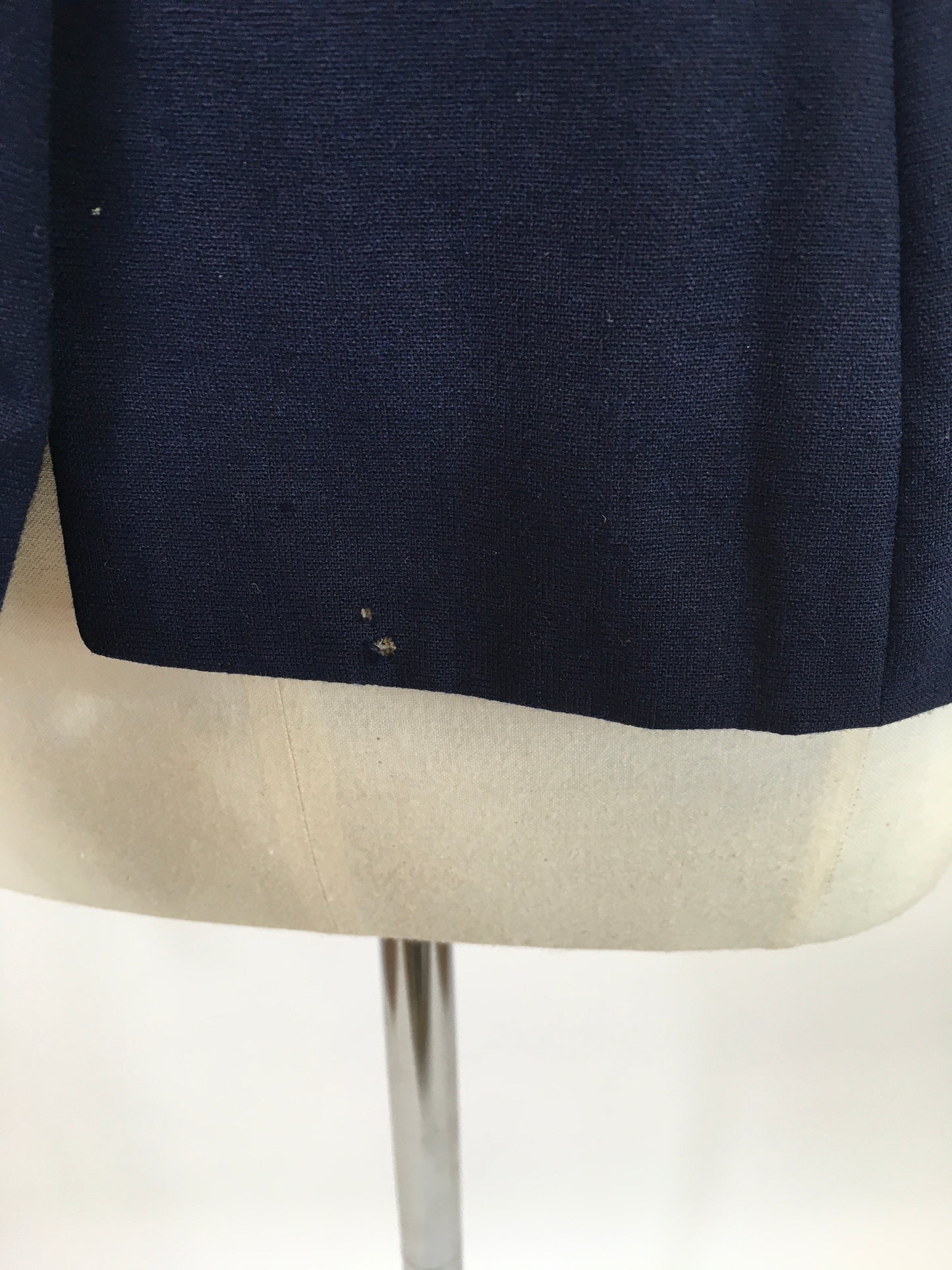 Original 1940’s NRA LABEL Navy Fitted Jacket - With Pearl & Beadwork Embelishment