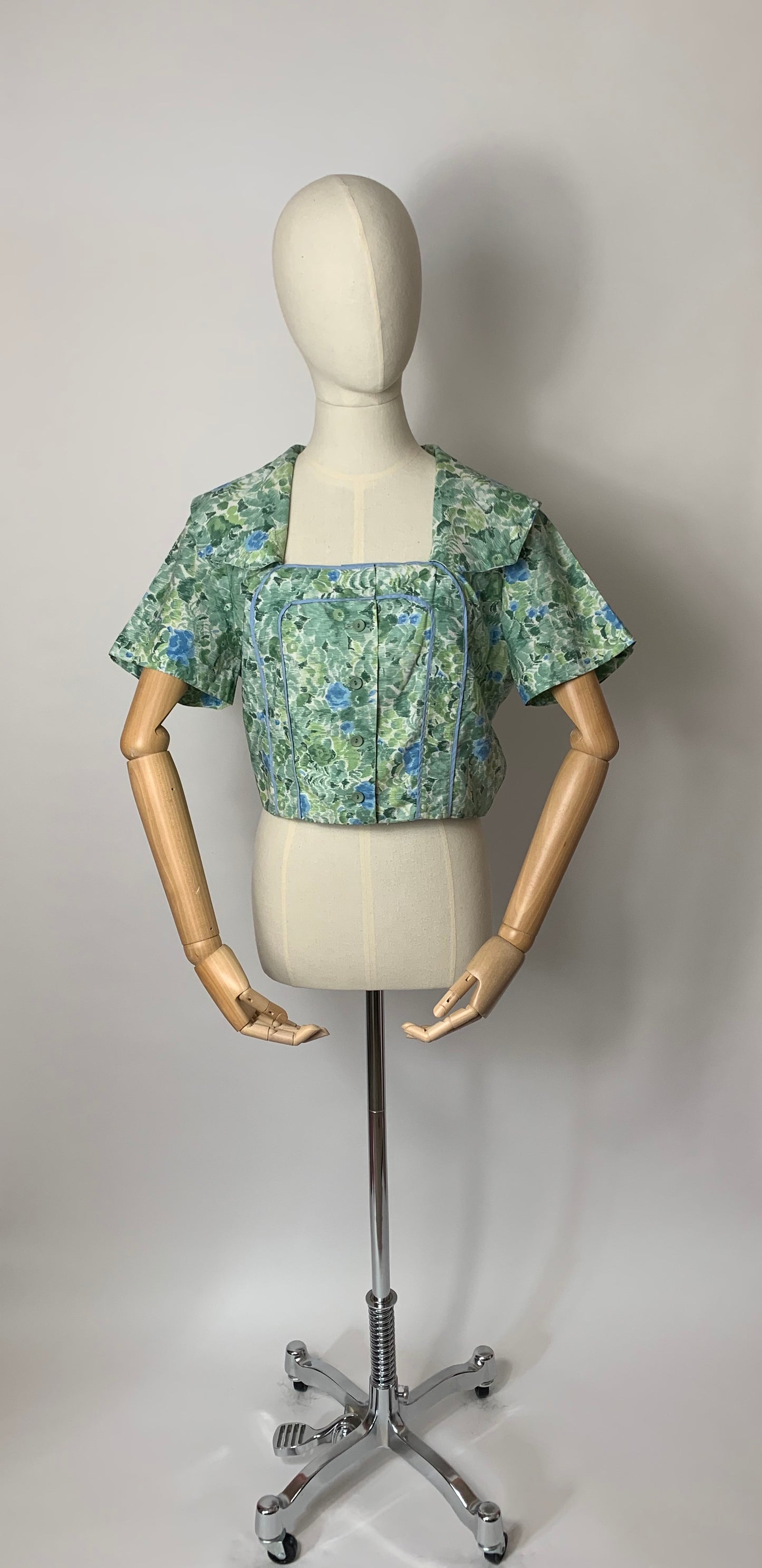 Original 1950s Horrockses Fashions Jacket / Bolero - In a Lovely Summertime Floral