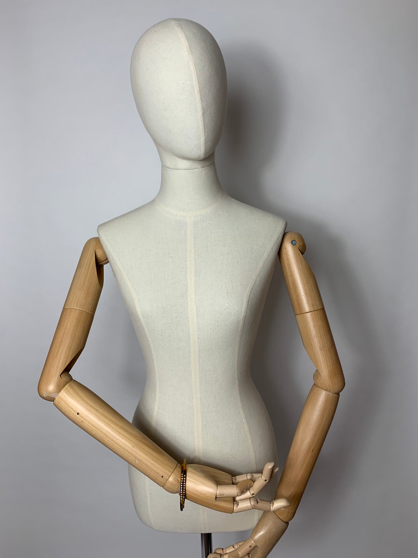 Original late 1920s early 1930’s Snake Arm Cuff / Bracelet - Featuring Paste Gems and Green Eyes