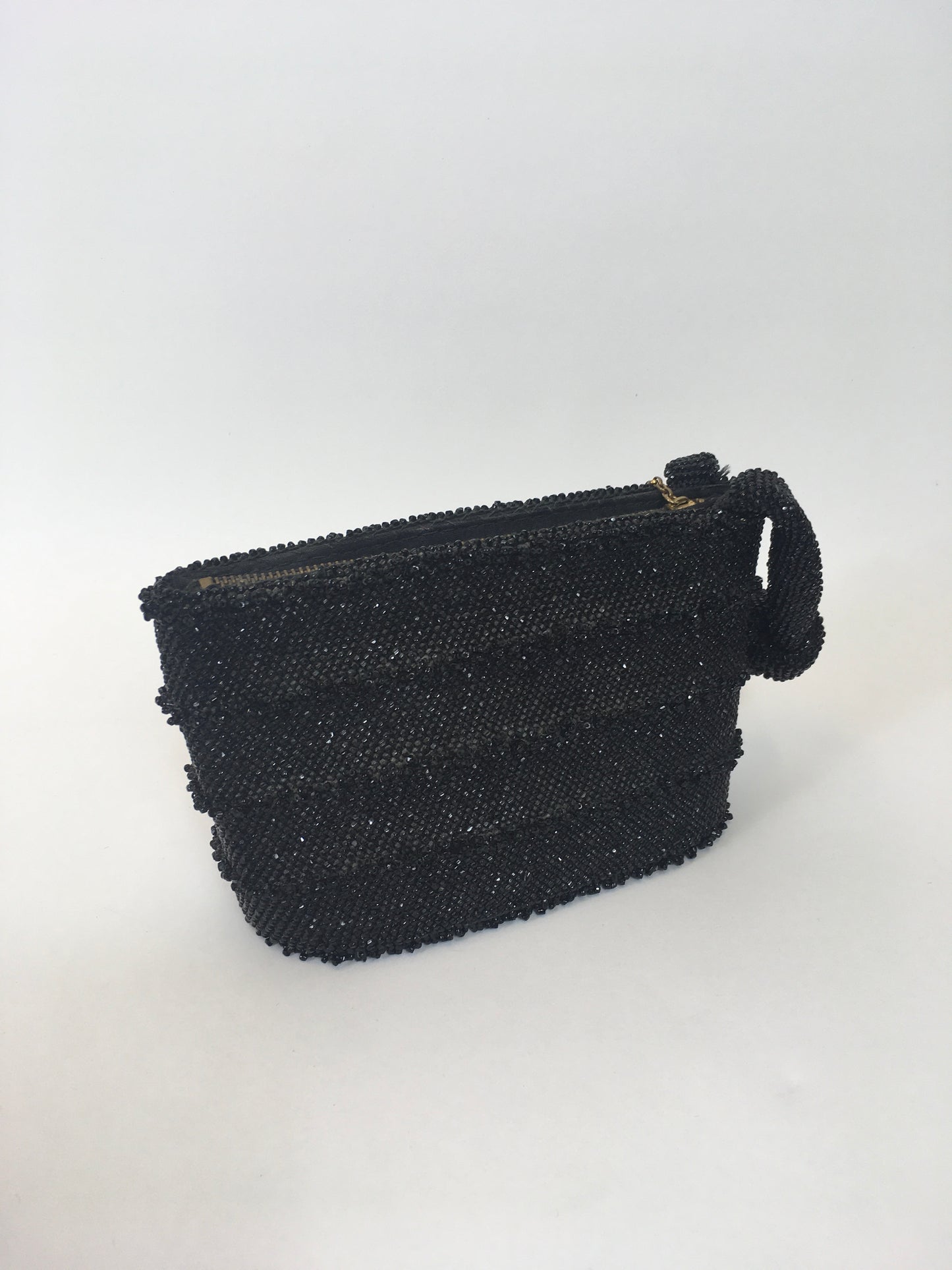 Original Late 1940's Early 1950's Evening Bag - Made From Bugle Beads