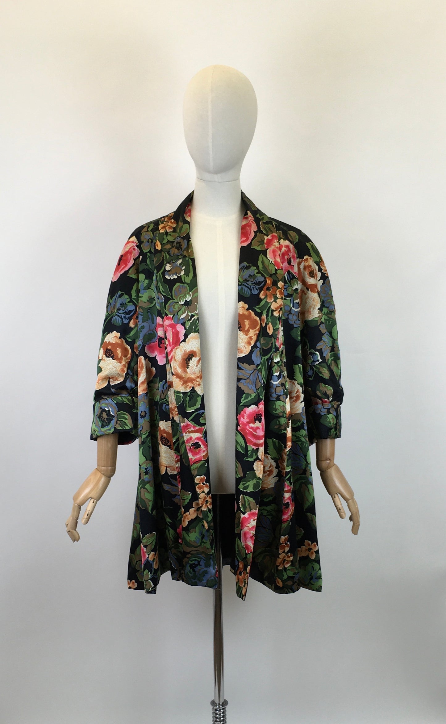 Original 1950’s SENSATIONAL ‘ Peter French’ Swagger Jacket - In Floral Bloom
