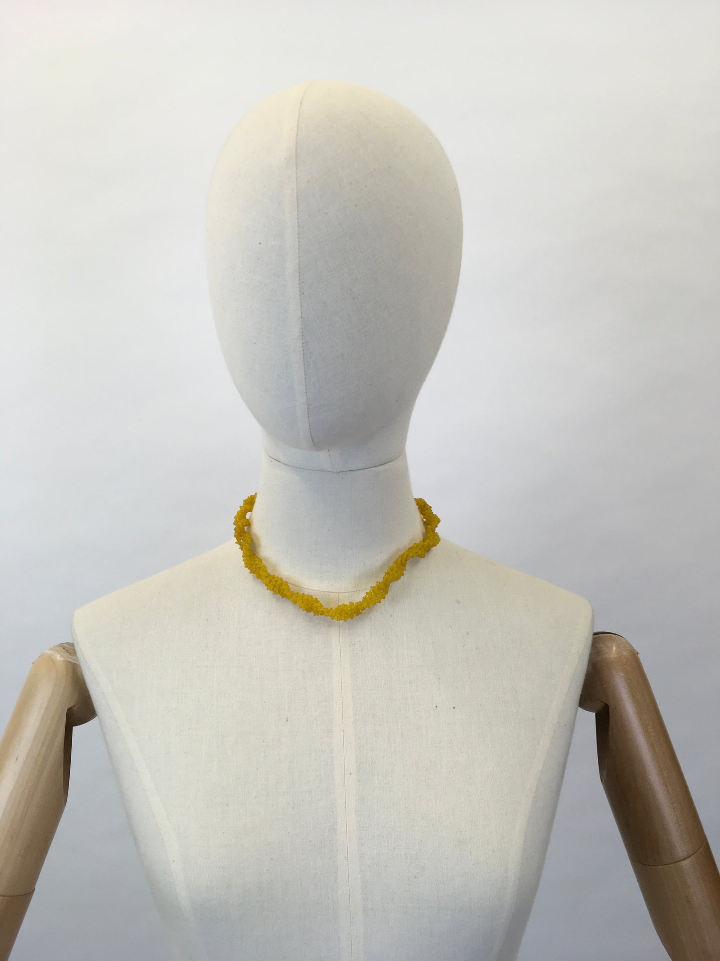Original Early 1950’s ‘ Scoobie ‘ Necklace - In a Gorgeous Sunshine Yellow