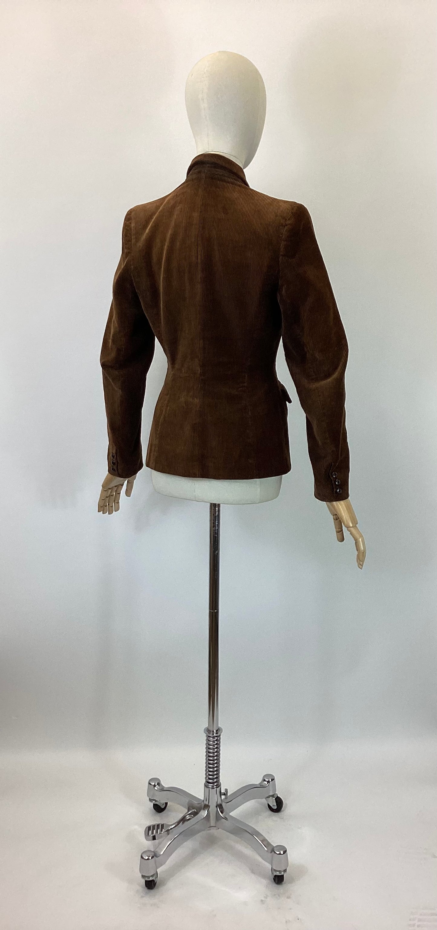 Original Darling 1940’s Needlecord Jacket - In Chocolate Brown