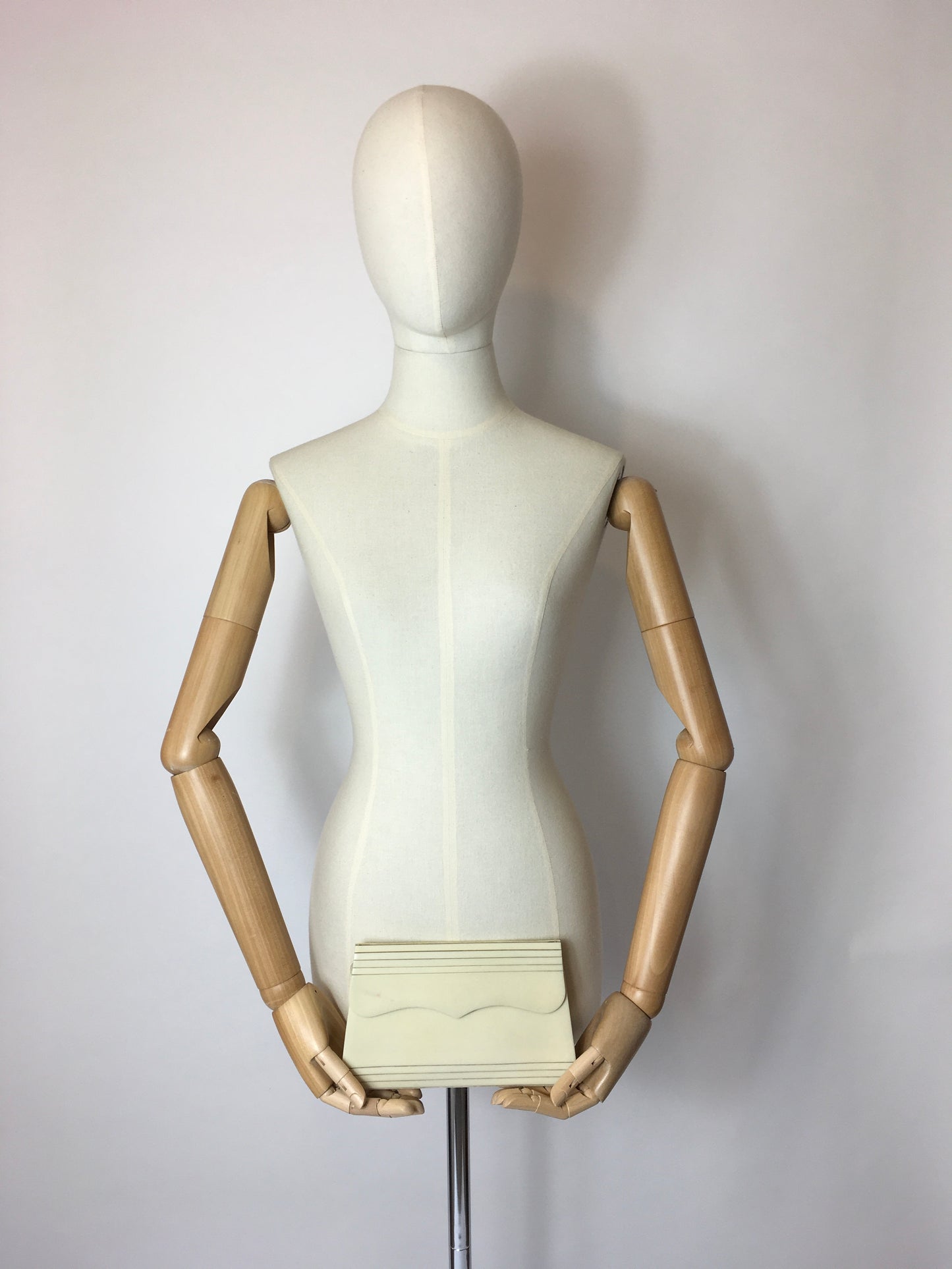 Original Rare 1930’s Ivory Celluloid Clutch Bag - Festival of Vintage Fashion Show Exclusive