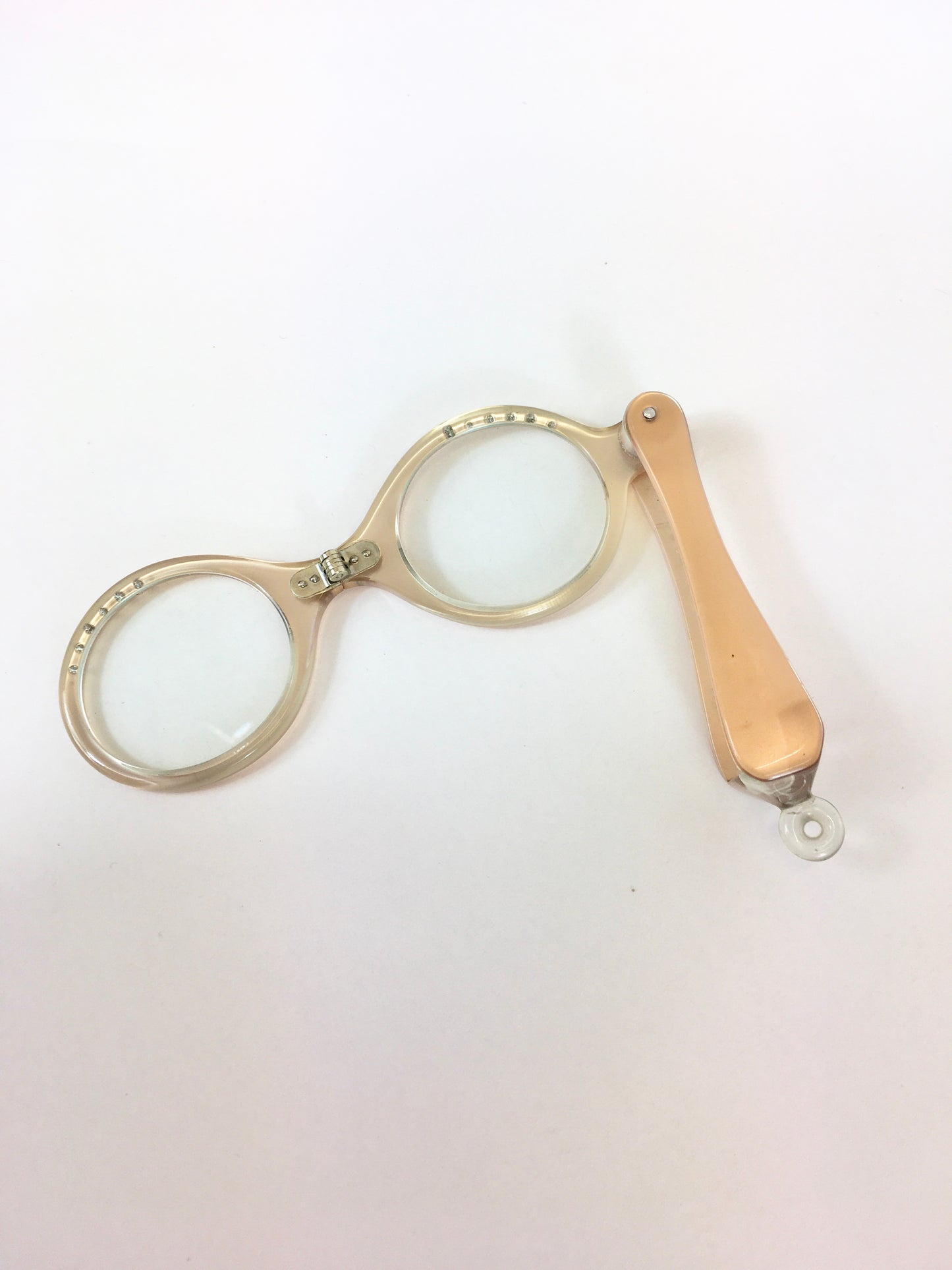 Original 1950’s Longettes - In Peach with Paste Embellishments