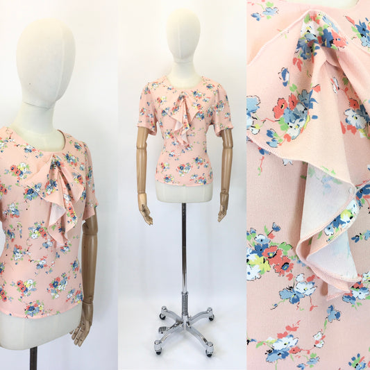 House of Foxy Flounce Blouse in Bliss