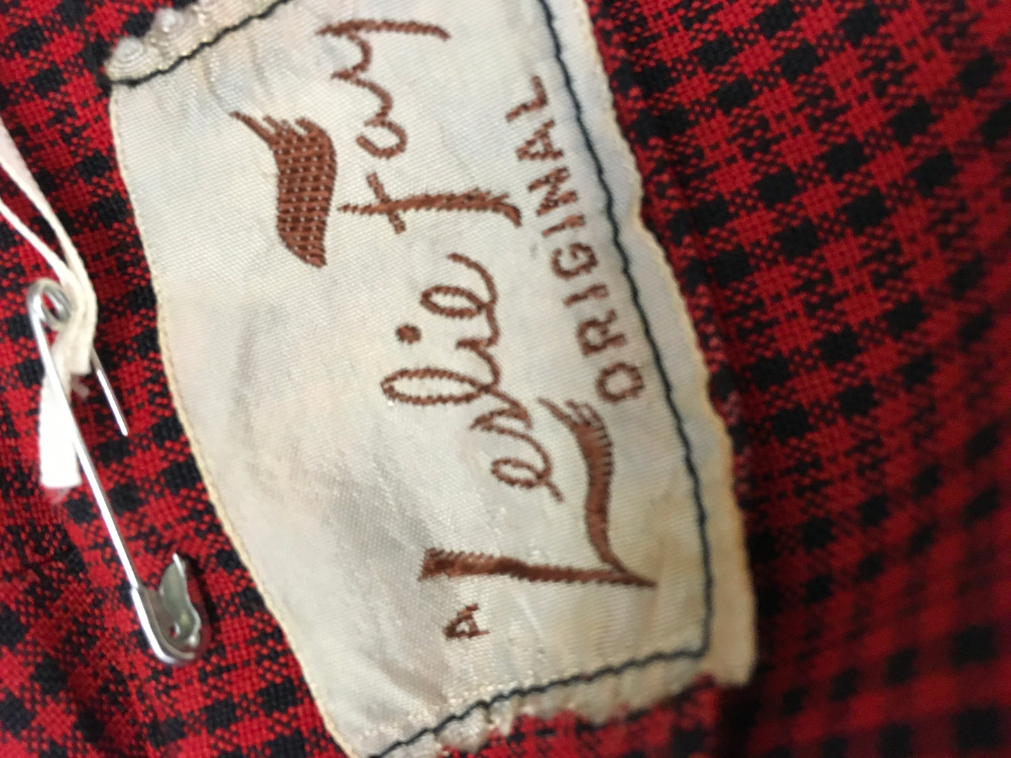 Original Late 1940’s 3 pc Set in Black and Red - By ‘ Leslie Fay ‘