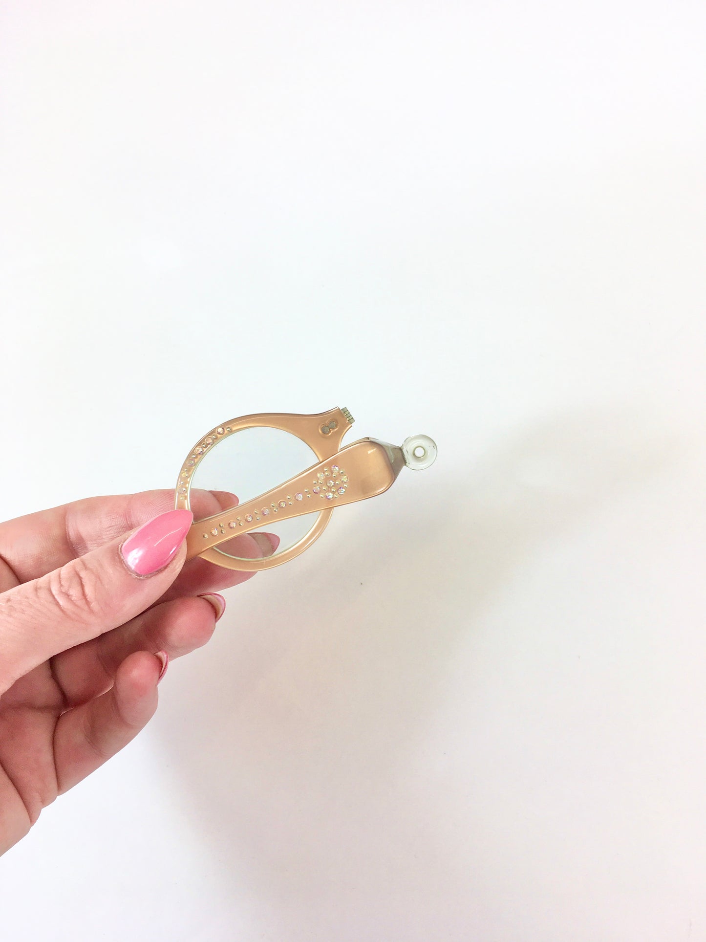 Original 1950’s Longettes - In Peach with Paste Embellishments