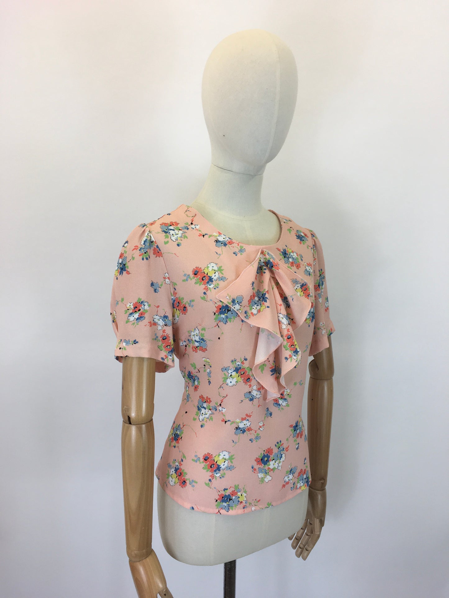 House of Foxy Flounce Blouse in Bliss