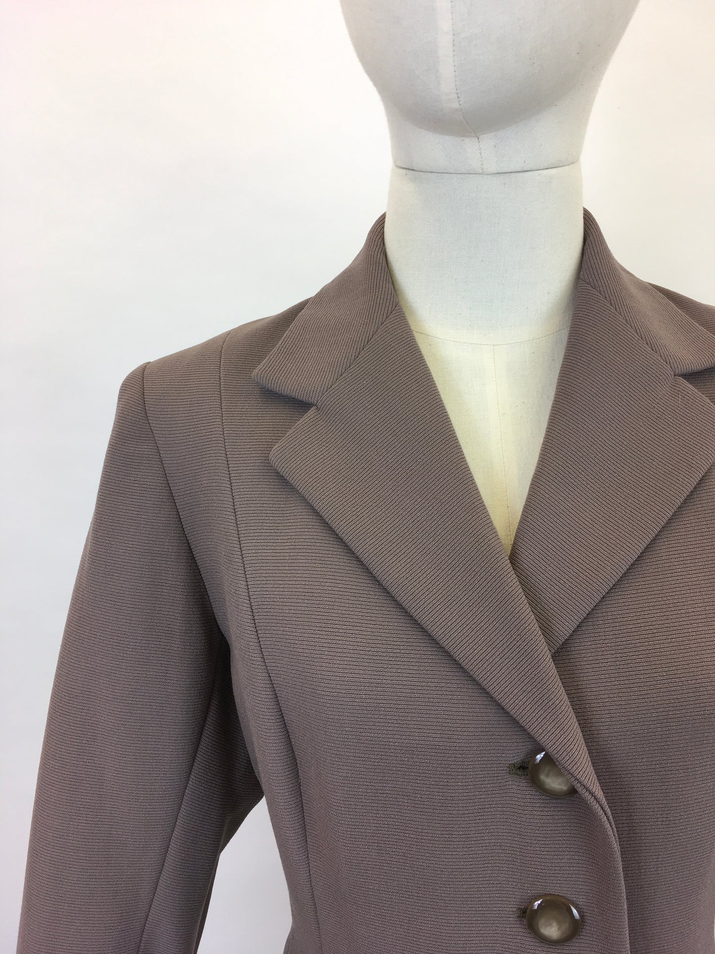 Original 1950’s Beautiful 2 pc Suit - In A Muted Mink Colour
