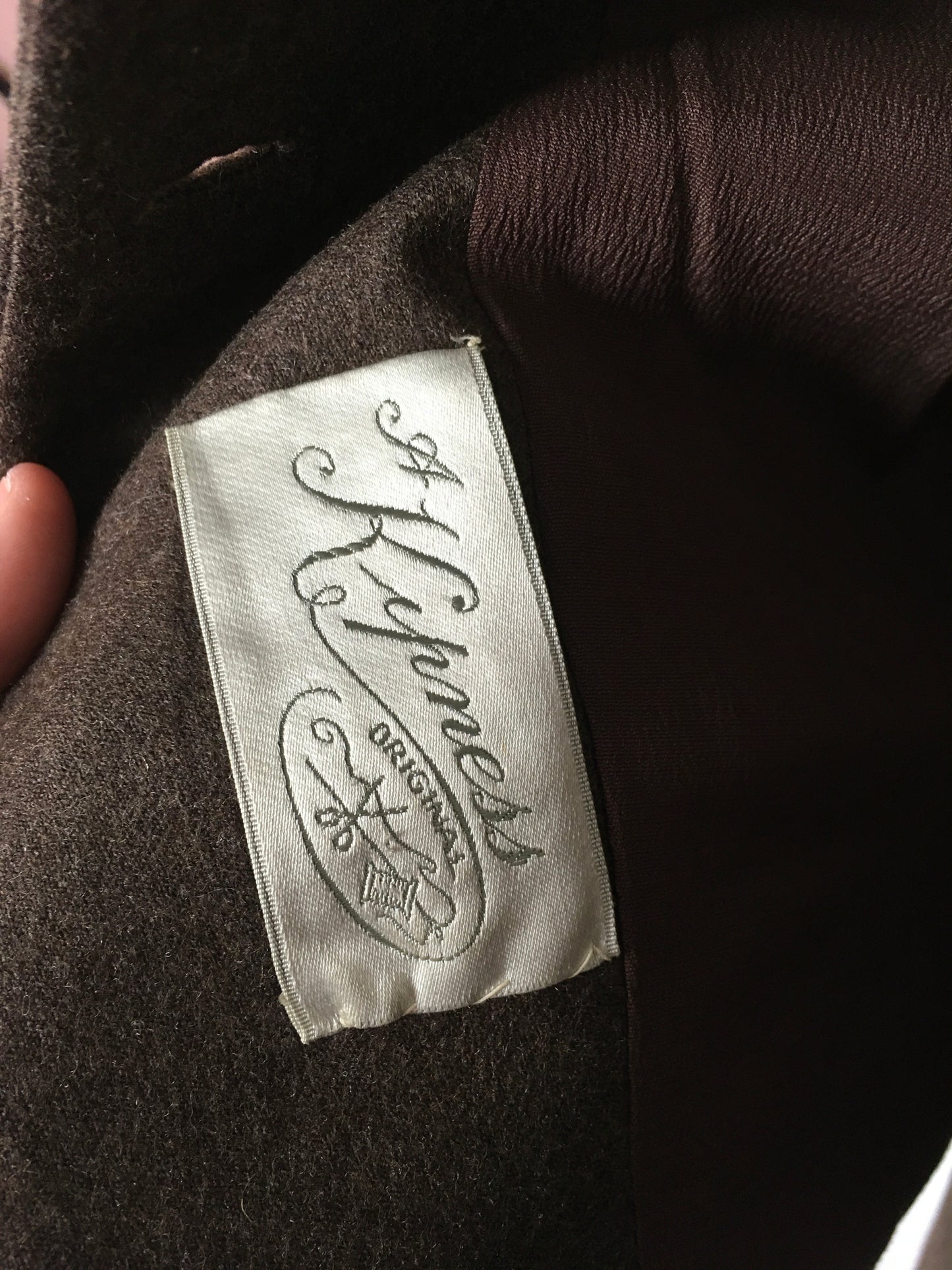 Original 1940’s 2pc Suit in A Lovely Brown Wool, Stunning Detailing and Seamwork