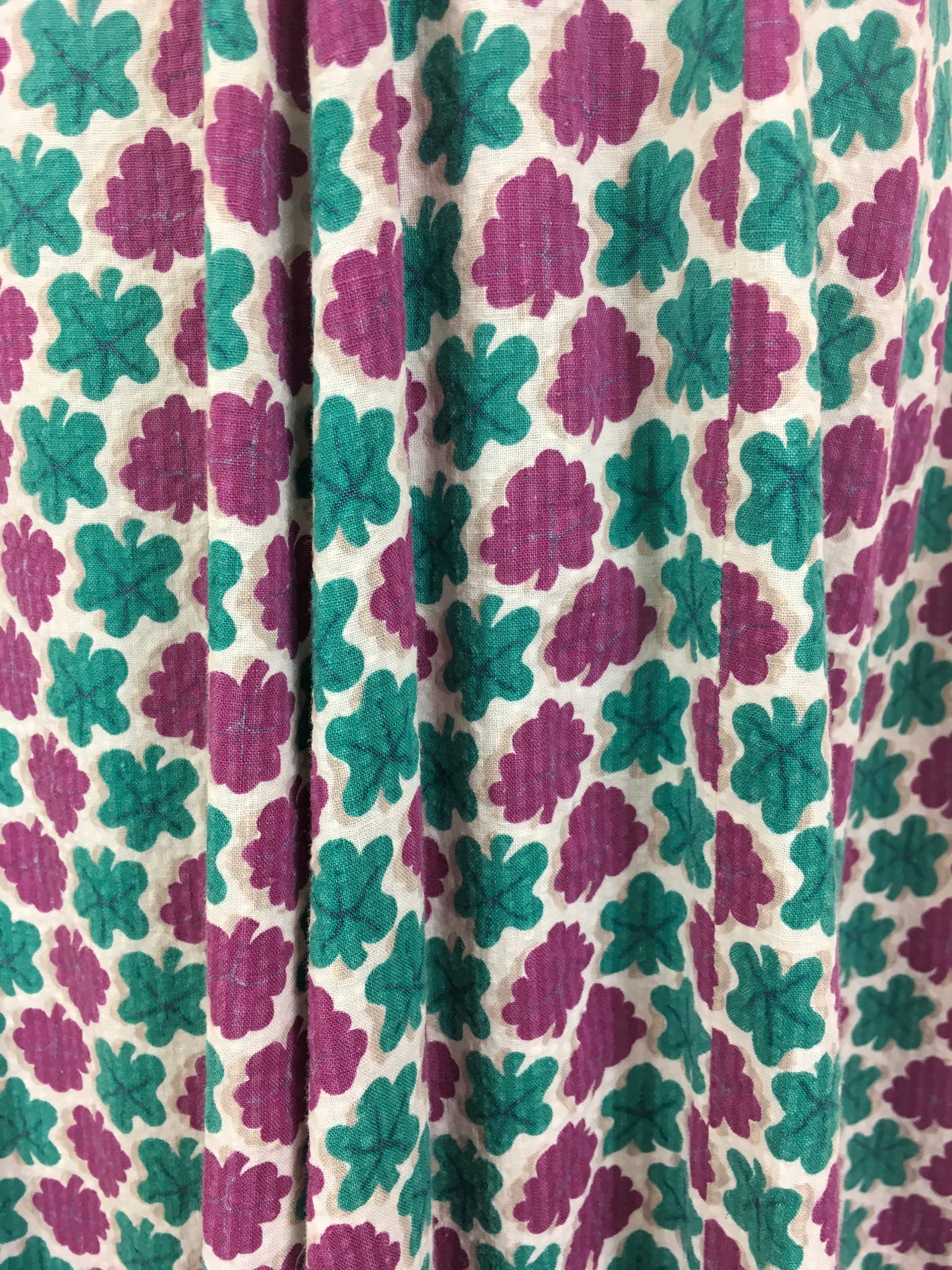 Original 1940’s Darling Day Dress As is - In Purple, Turquoise & White Seersucker