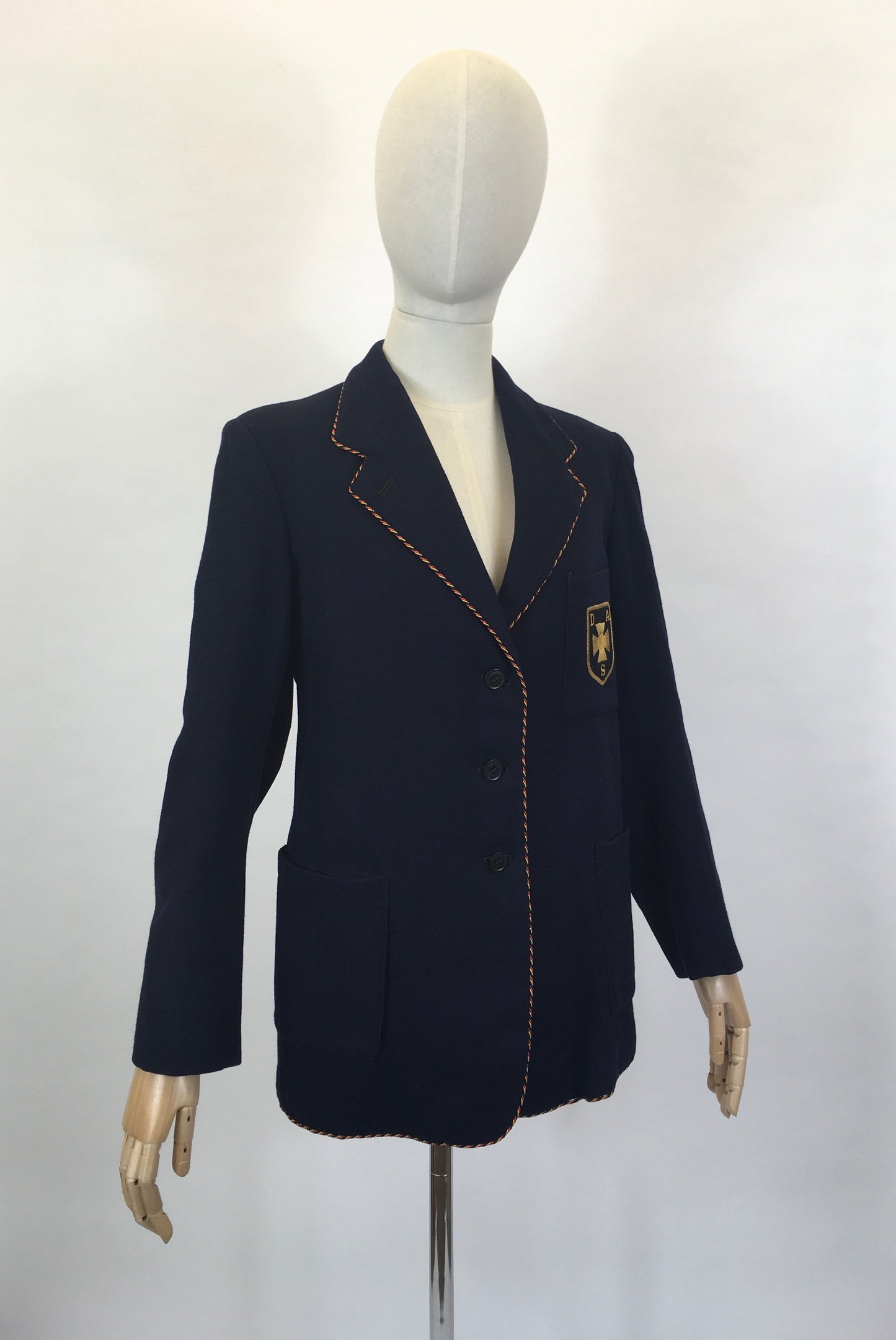 Original School Blazer by ‘ Raymond Barnes’ - Finished With A Braided Trim