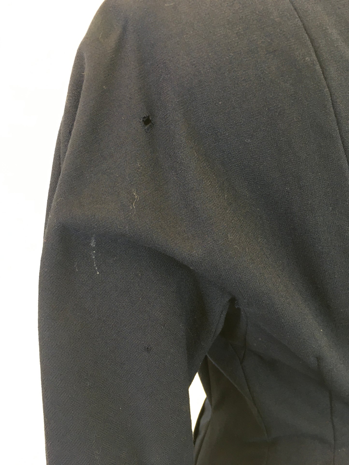 Original 1940’s NRA LABEL Navy Fitted Jacket - With Pearl & Beadwork Embelishment