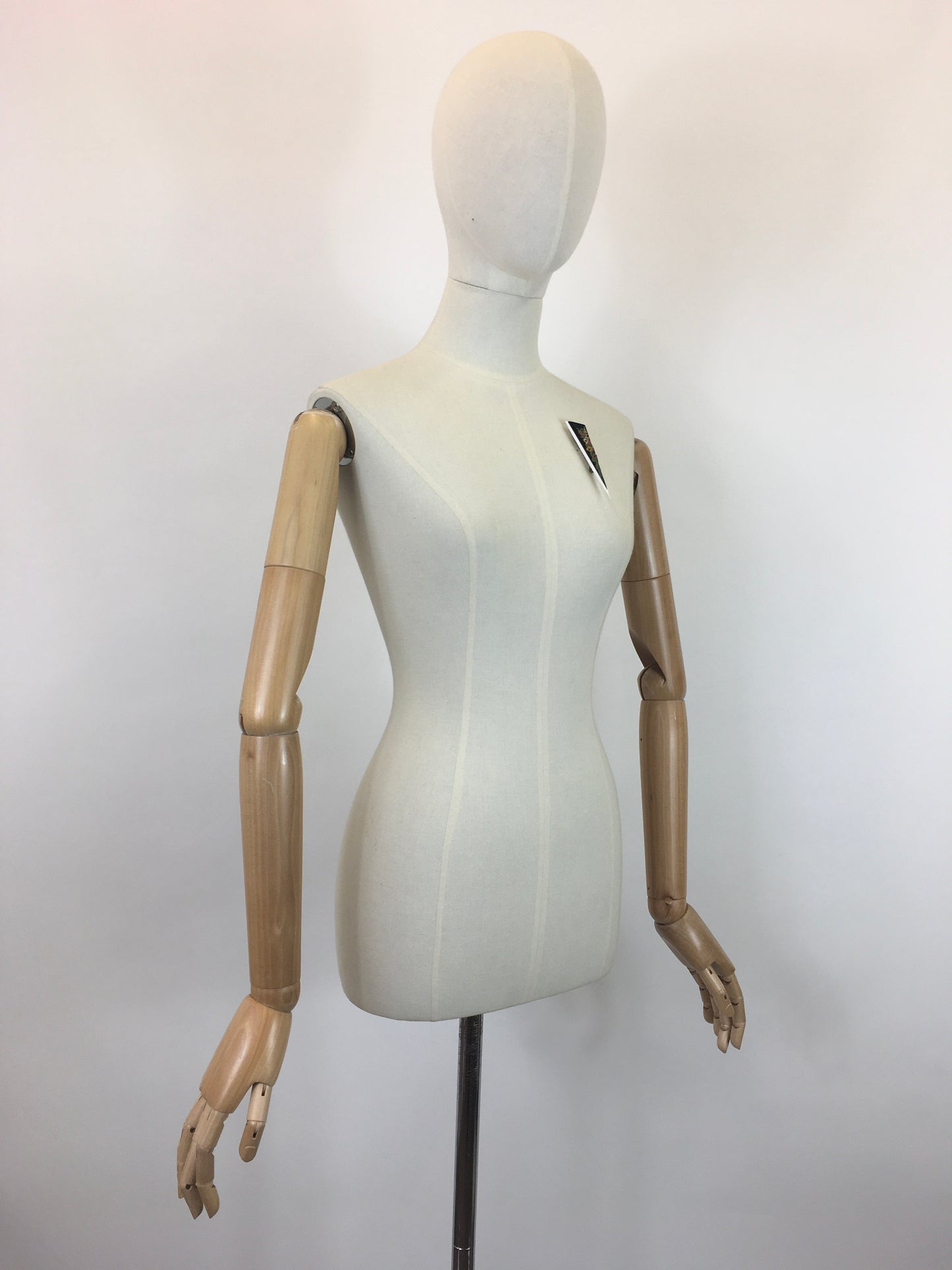 Original Late 1930's Dagger Brooch in Early Plastic - With Barbola Embellishments