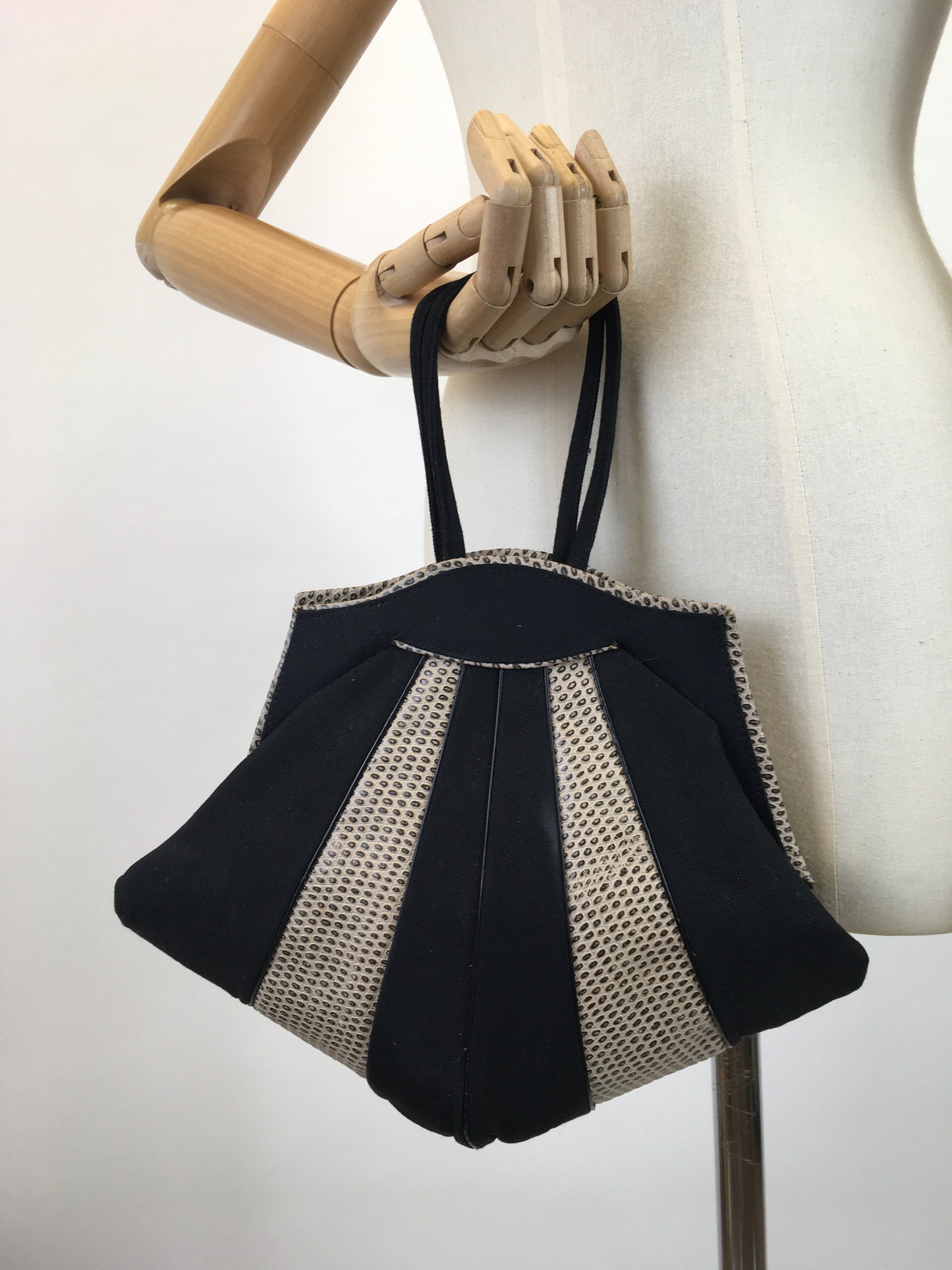 Original Exquisite 1930's Fan Shaped Handbag - ' Tiffanell Bags Of Beauty'