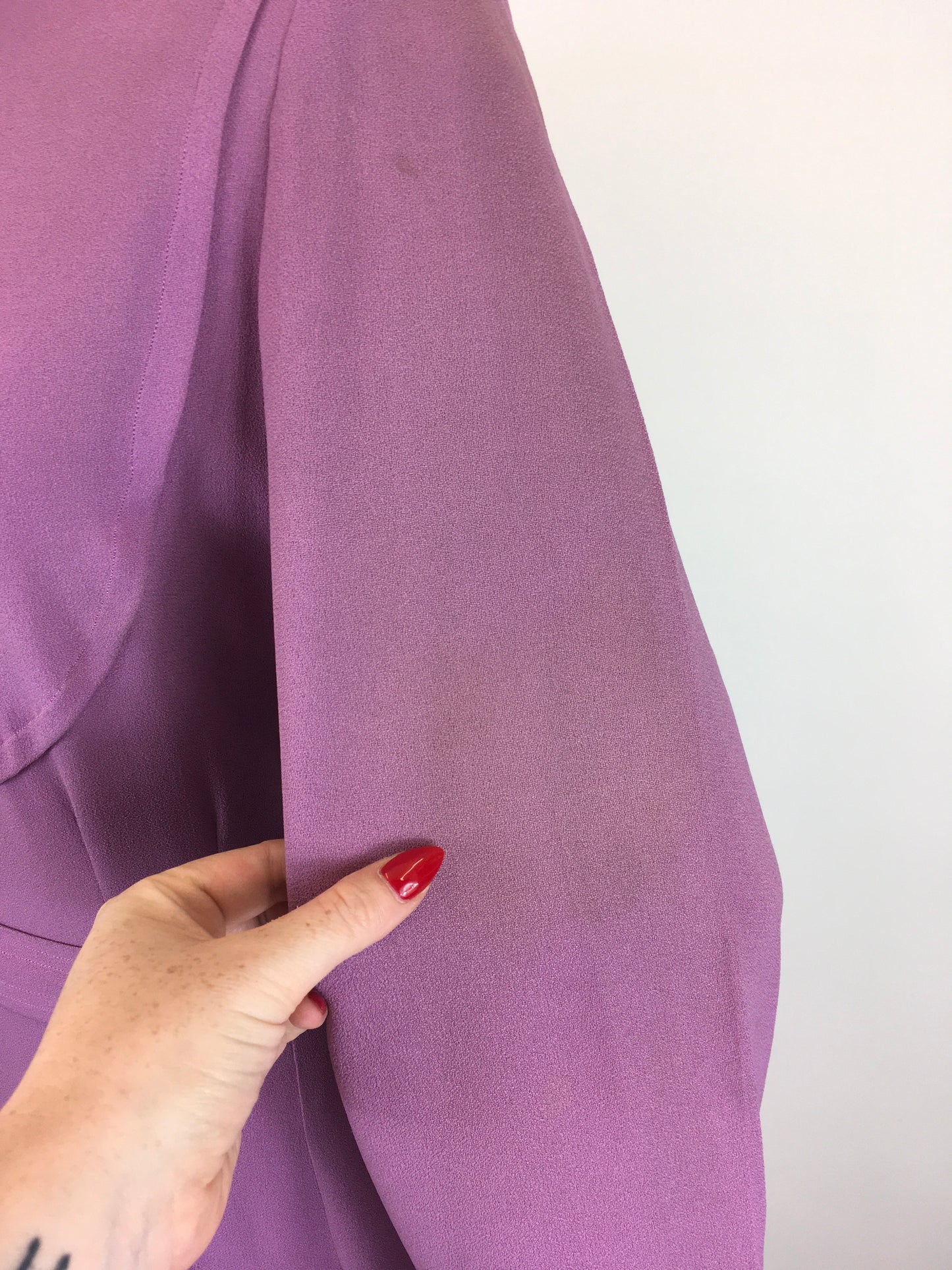 Original 1930’s Stunning Crepe Dress - In a Powdered Lilac